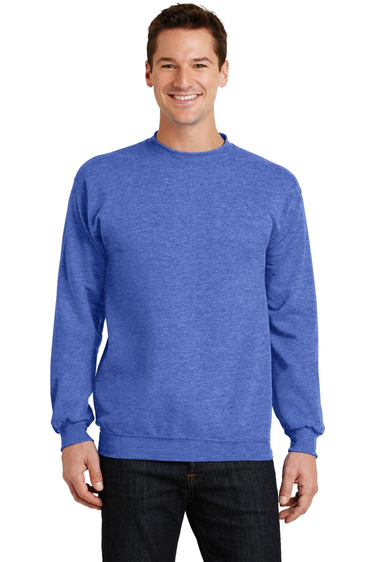 Port Sweatshirts/Fleece S / Heather Royal Port & Company ®  - Core Fleece Crewneck Sweatshirt. PC78