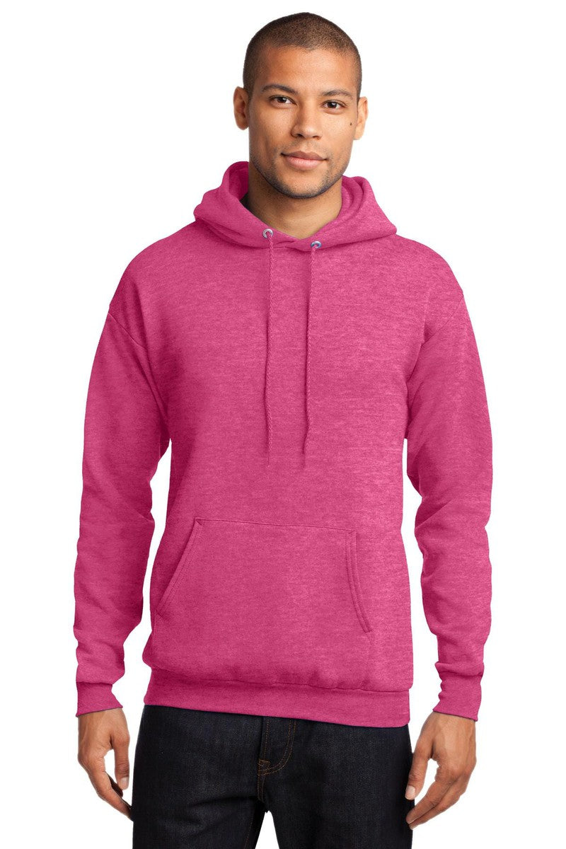 Port Sweatshirts/Fleece S / Heather Sangria Port & Company PC78H: Core Fleece Pullover Hooded Sweatshirt