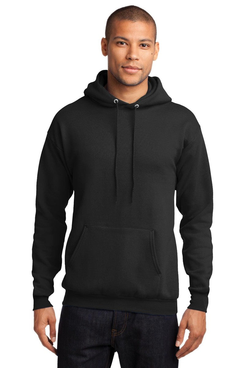 Port Sweatshirts/Fleece S / Jet Black Port & Company PC78H: Core Fleece Pullover Hooded Sweatshirt