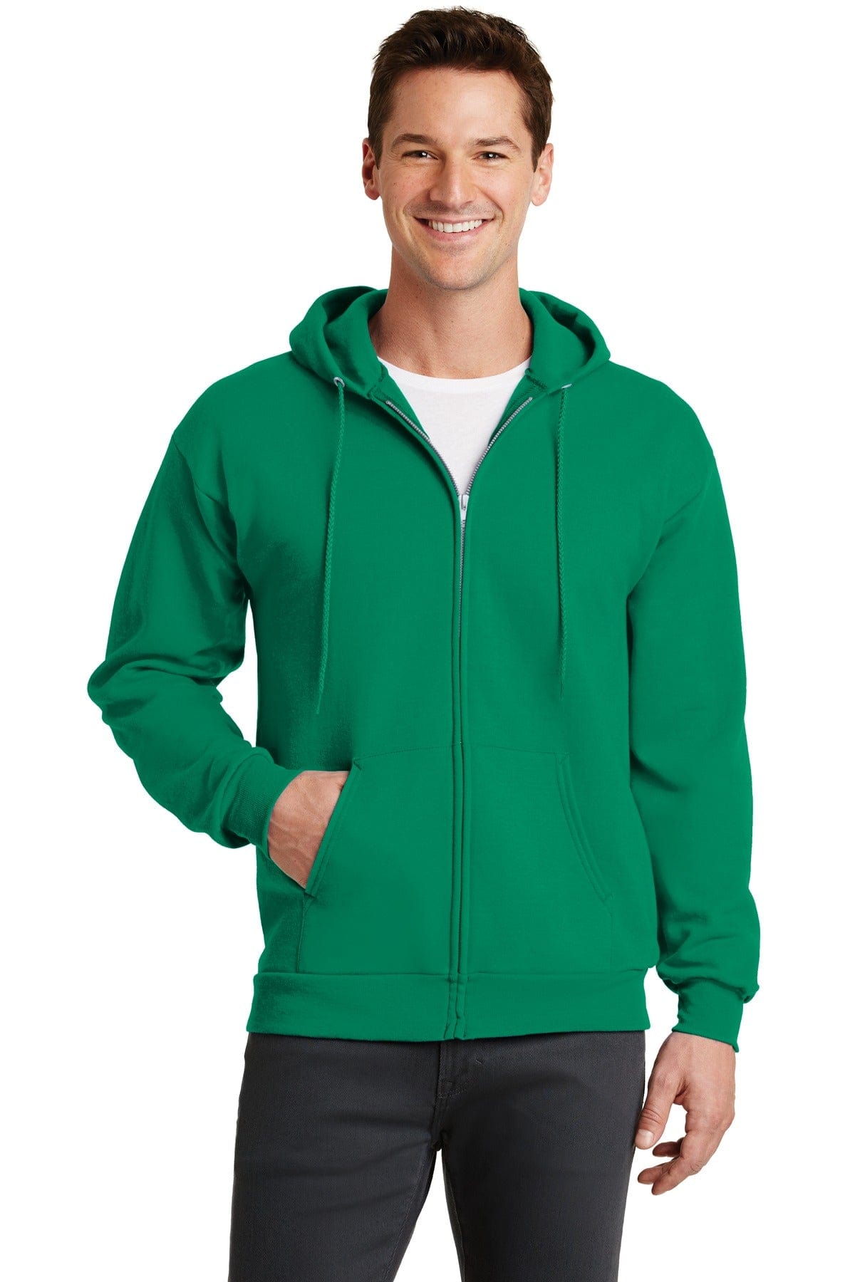 Port Sweatshirts/Fleece S / Kelly Port & Company ®  - Core Fleece Full-Zip Hooded Sweatshirt. PC78ZH