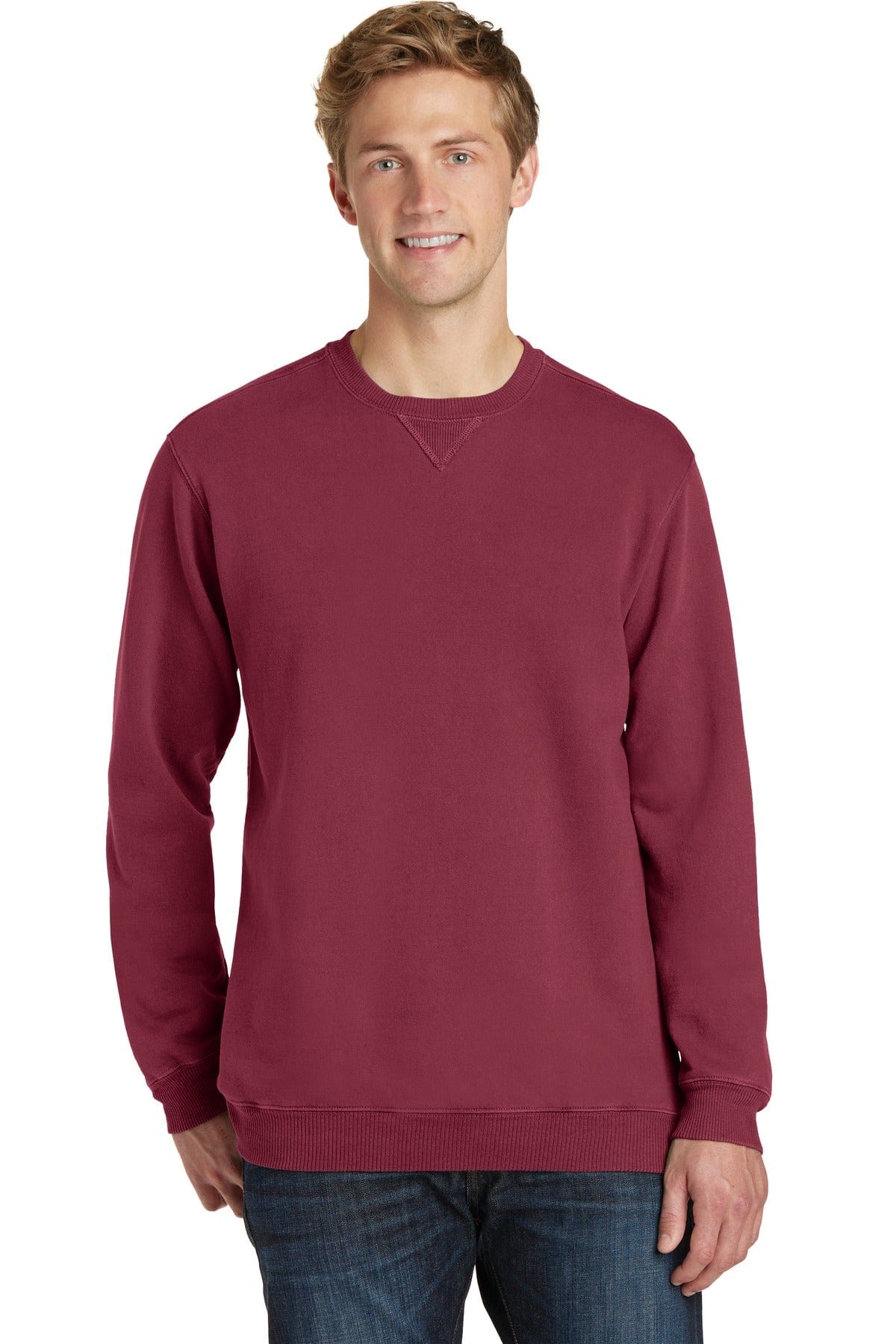 Port Sweatshirts/Fleece S / Merlot Port & Company ®  Beach Wash ™  Garment-Dyed Sweatshirt PC098