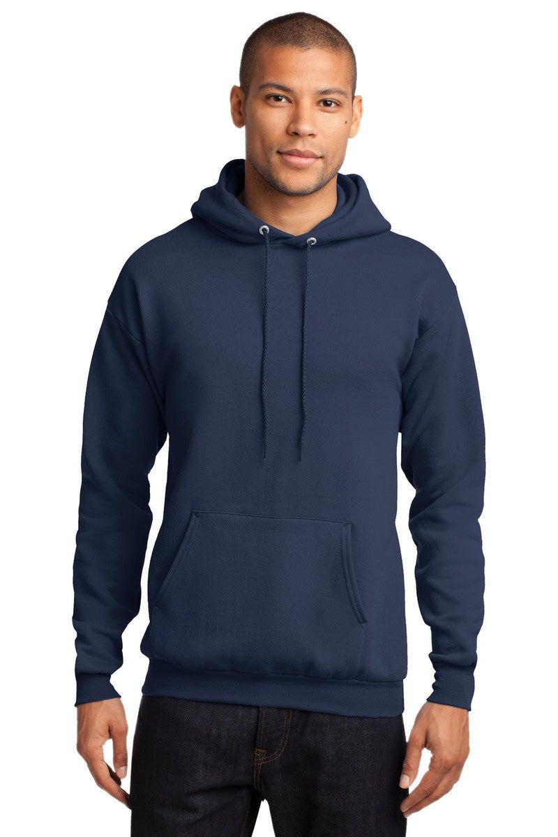 Port Sweatshirts/Fleece S / Navy Port & Company PC78H: Core Fleece Pullover Hooded Sweatshirt