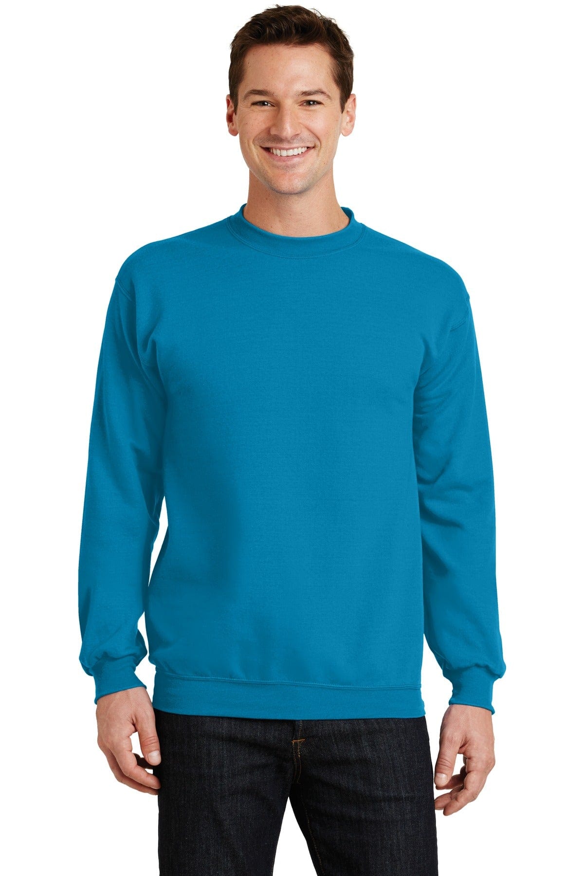 Port Sweatshirts/Fleece S / Neon Blue Port & Company ®  - Core Fleece Crewneck Sweatshirt. PC78