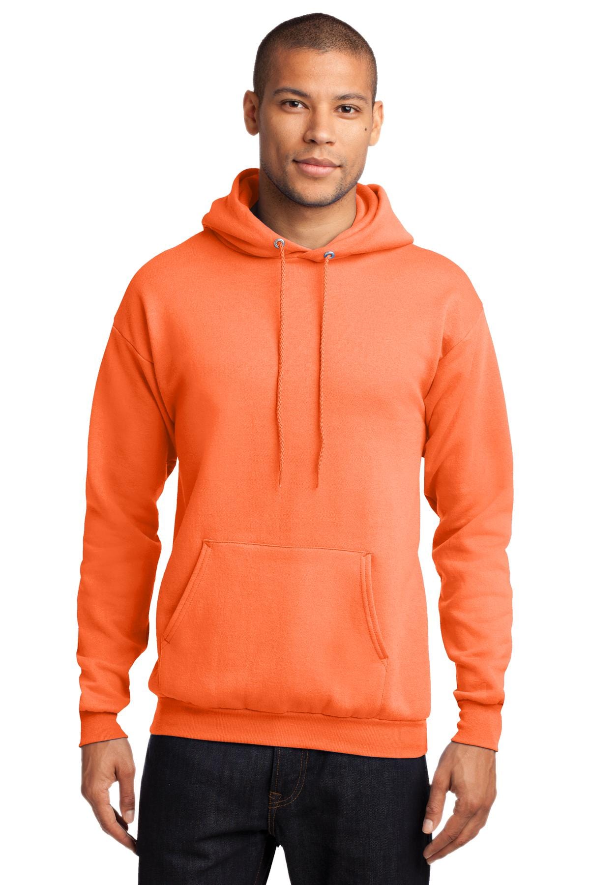 Port Sweatshirts/Fleece S / Neon Orange Port & Company ®  - Core Fleece Pullover Hooded Sweatshirt. PC78H