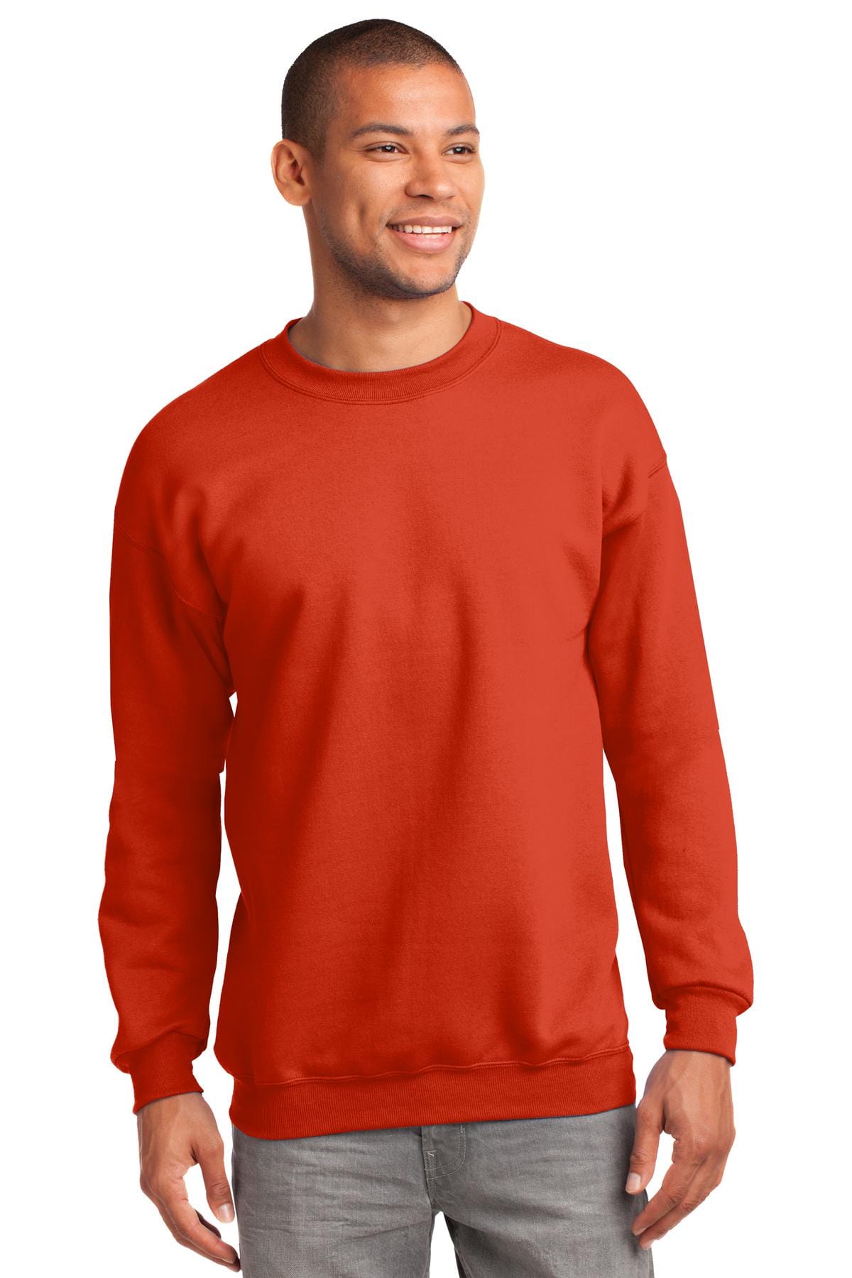 Port Sweatshirts/Fleece S / Orange Port & Company ®  - Essential Fleece Crewneck Sweatshirt.  PC90