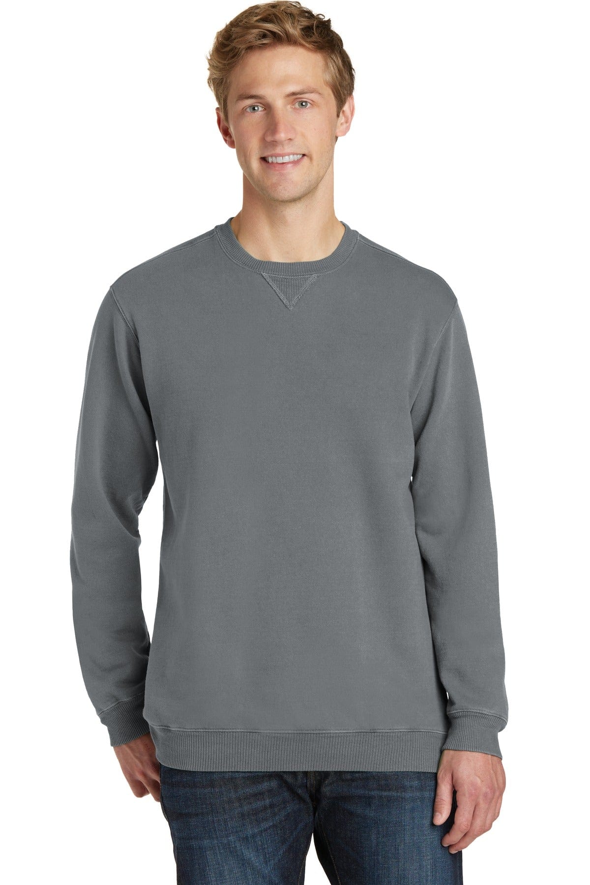 Port Sweatshirts/Fleece S / Pewter Port & Company ®  Beach Wash ™  Garment-Dyed Sweatshirt PC098