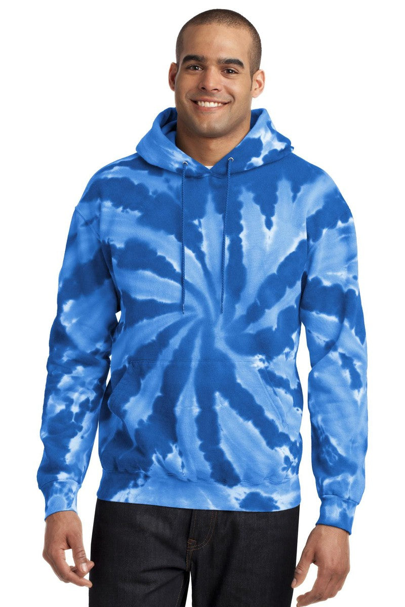 Port Sweatshirts/Fleece S / Royal Port & Company ®  Tie-Dye Pullover Hooded Sweatshirt. PC146