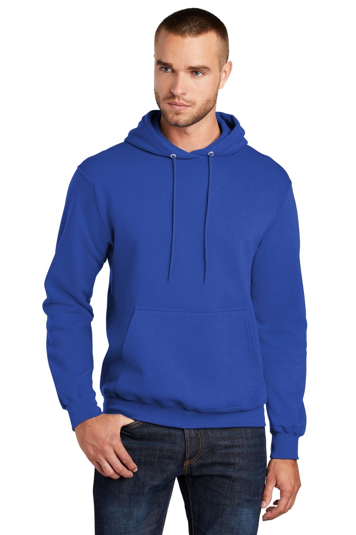 Port Sweatshirts/Fleece S / True Royal Port & Company ®  - Core Fleece Pullover Hooded Sweatshirt. PC78H