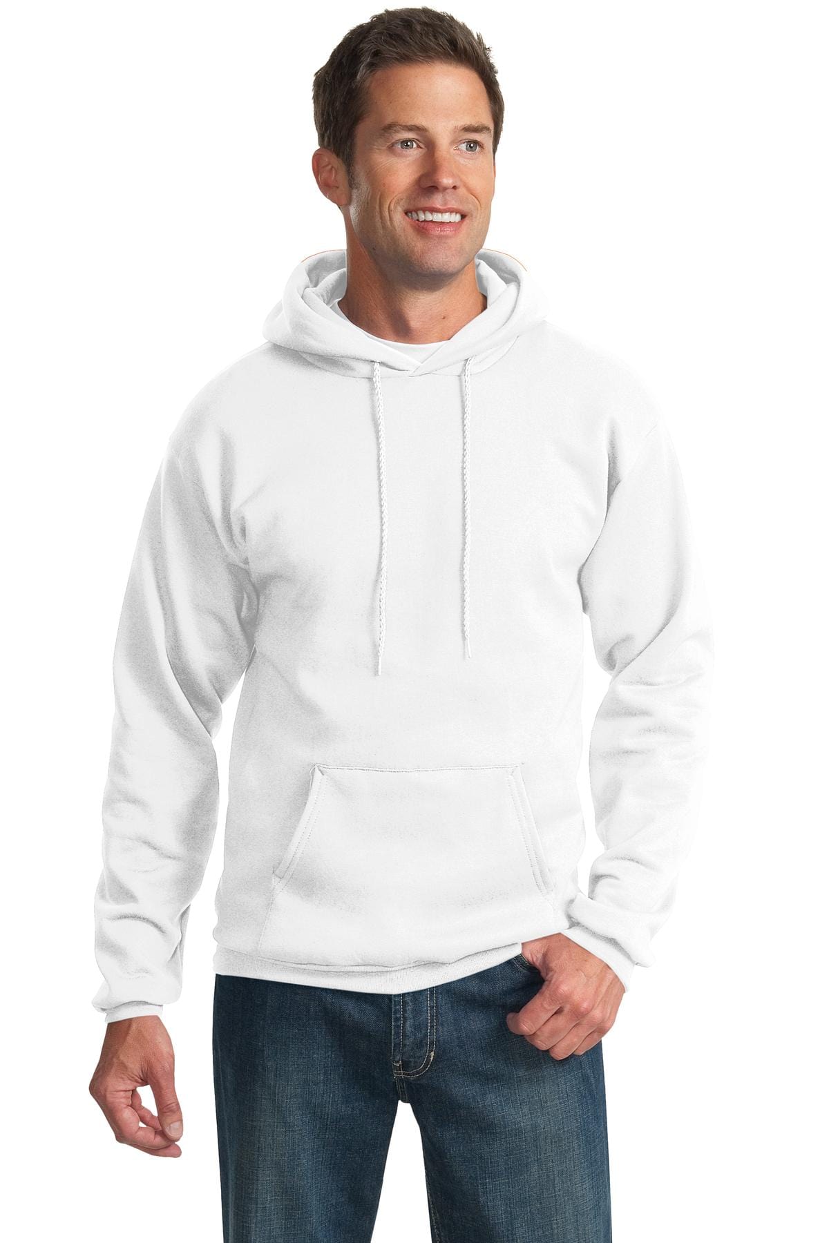 Port Sweatshirts/Fleece S / White Port & Company ®  -  Essential Fleece Pullover Hooded Sweatshirt.  PC90H