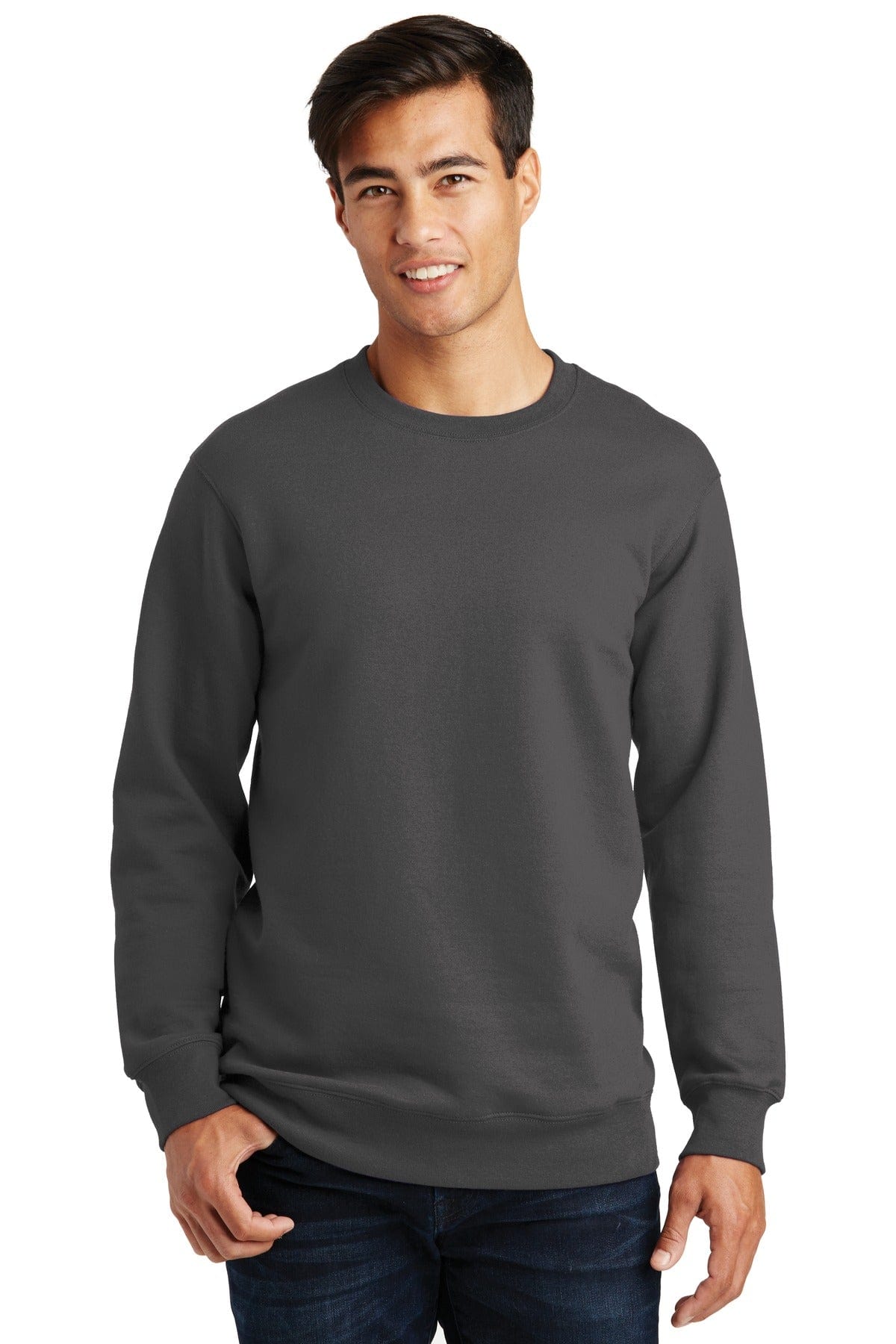 Port Sweatshirts/Fleece XS / Charcoal Port & Company ®  Fan Favorite Fleece Crewneck Sweatshirt. PC850