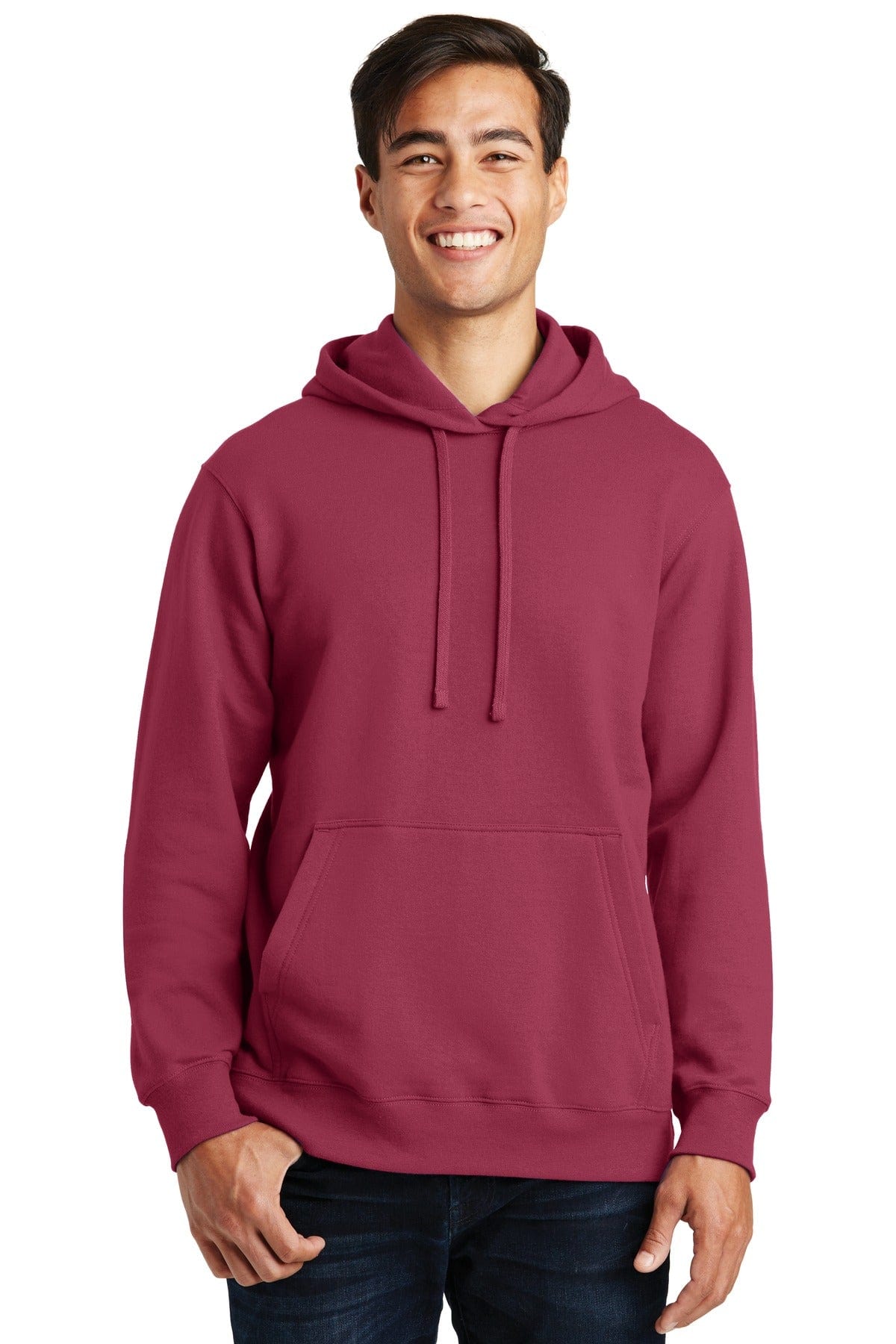 Port Sweatshirts/Fleece XS / Garnet Port & Company ®  Fan Favorite Fleece Pullover Hooded Sweatshirt. PC850H