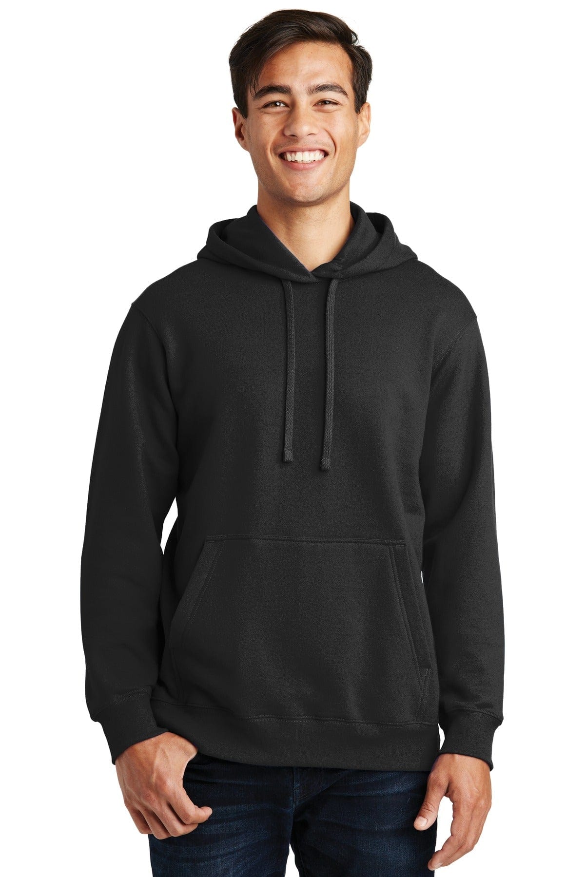 Port Sweatshirts/Fleece XS / Jet Black Port & Company ®  Fan Favorite Fleece Pullover Hooded Sweatshirt. PC850H