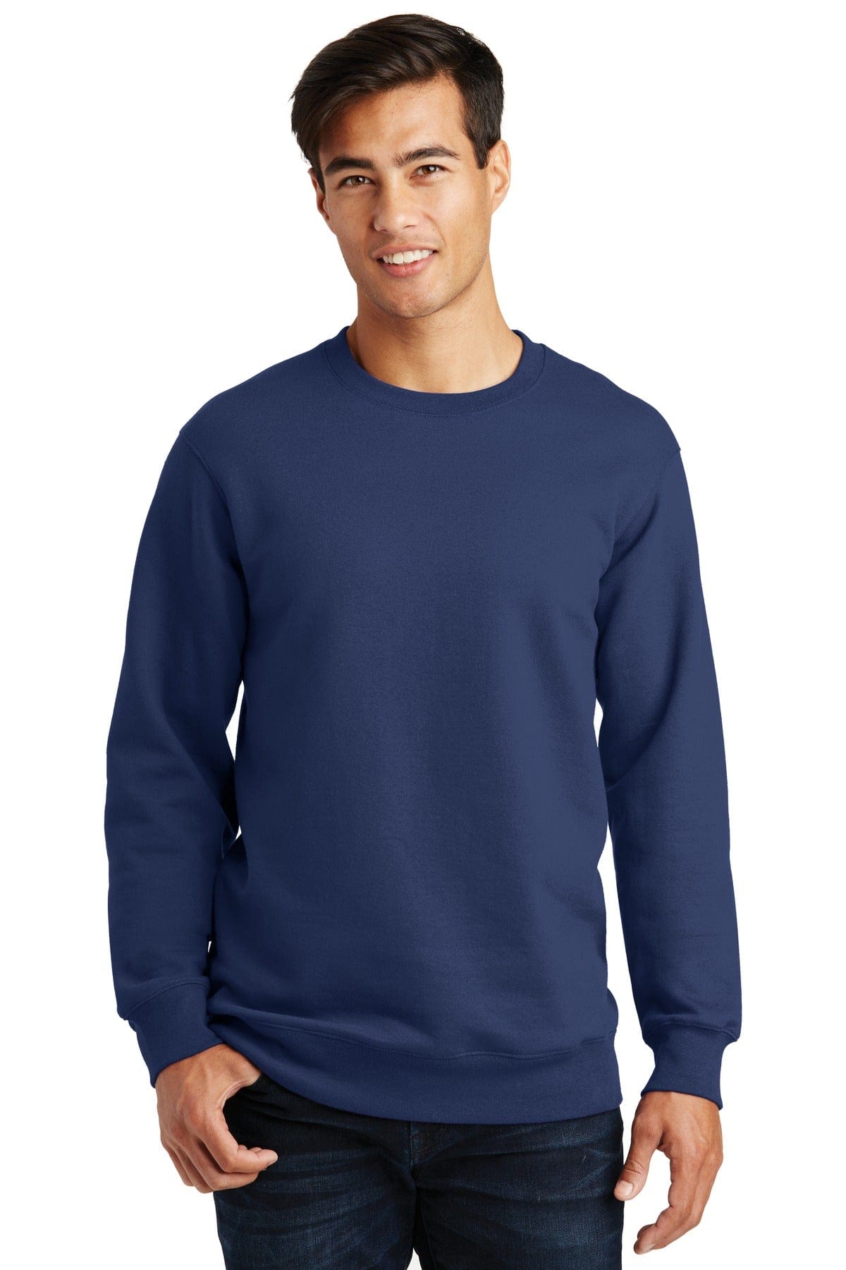 Port Sweatshirts/Fleece XS / Team Navy Port & Company ®  Fan Favorite Fleece Crewneck Sweatshirt. PC850