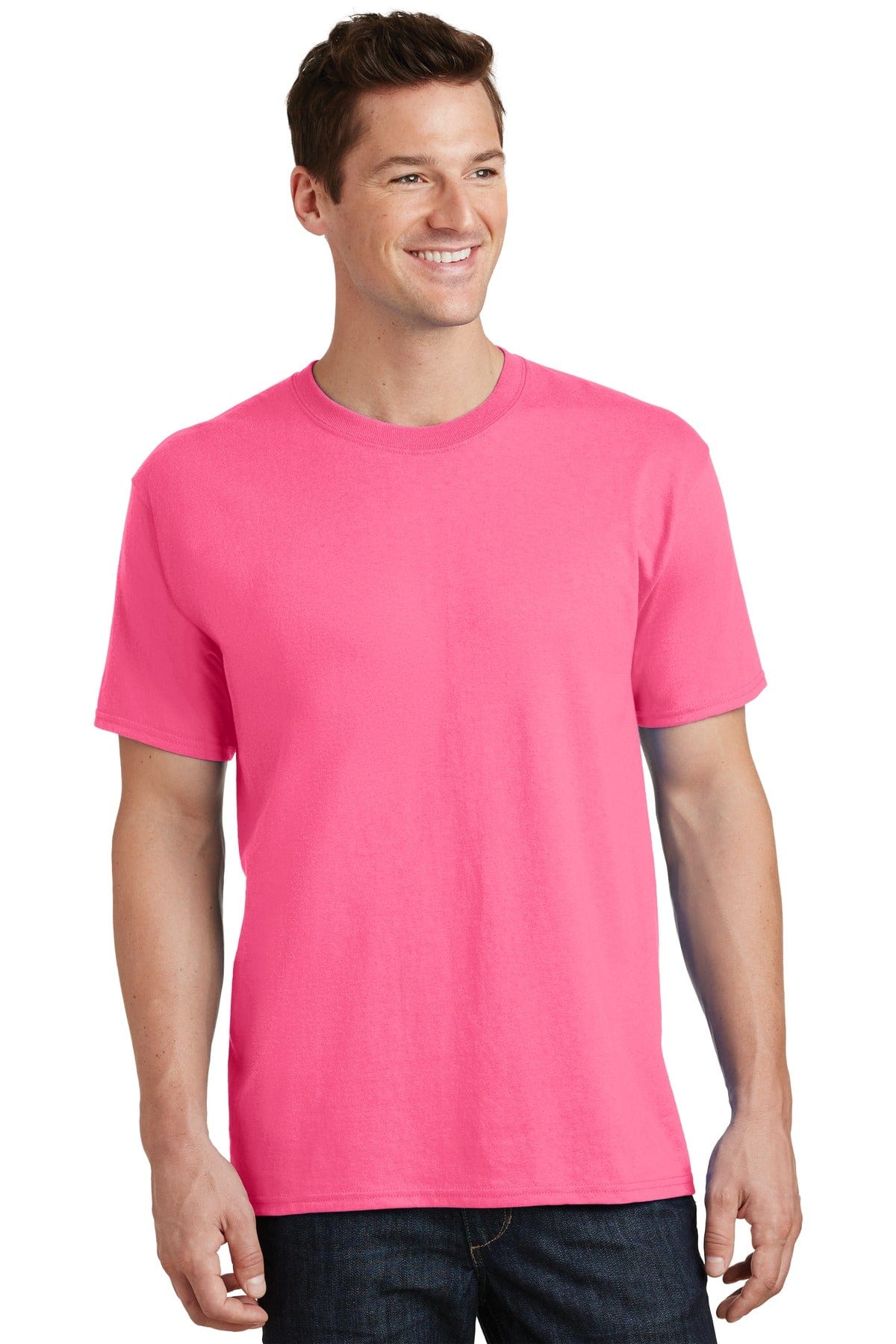 Port T-Shirts 2XL / Neon Pink* Port & Company PC54: Core Cotton Tee