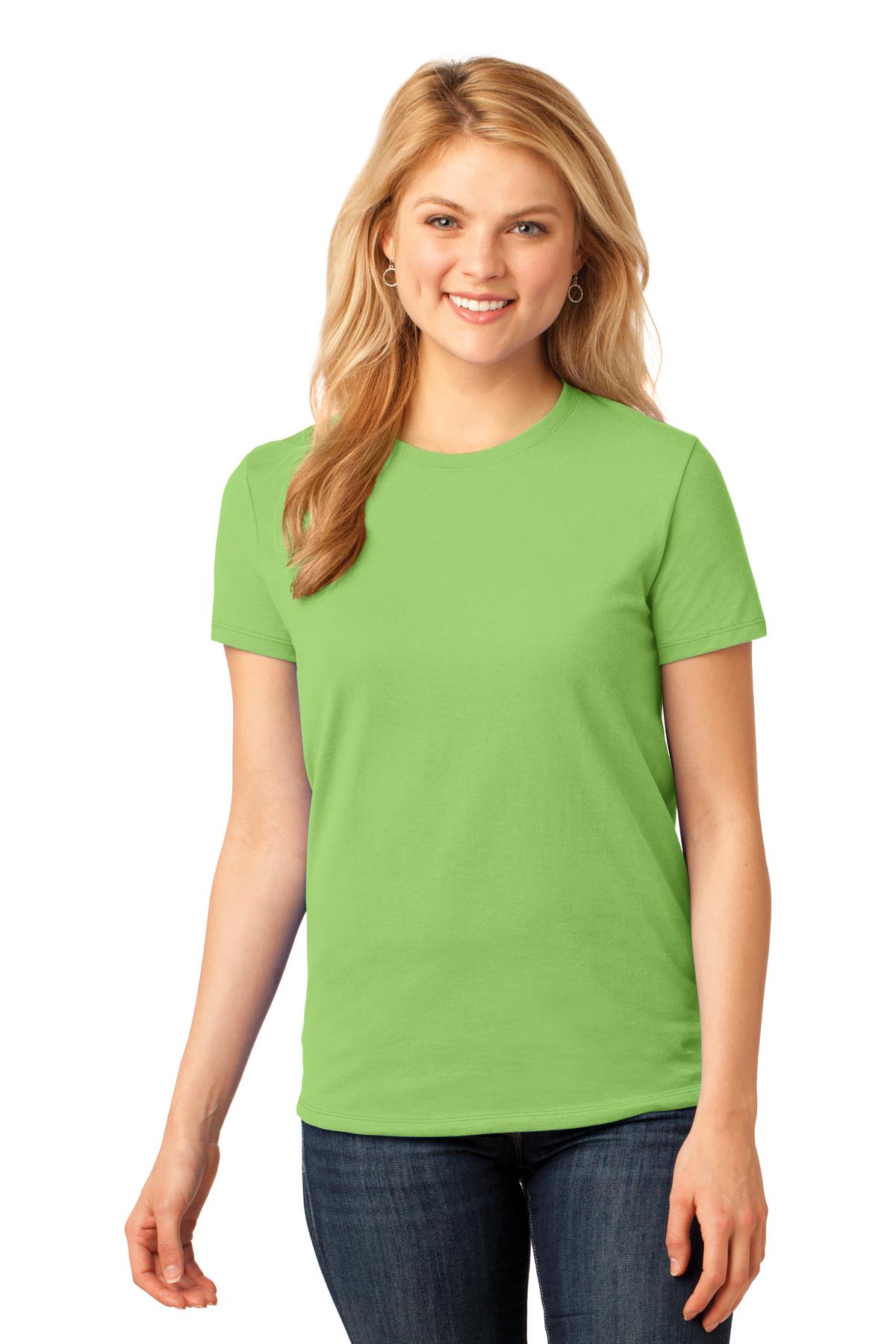 Port T-Shirts 3XL / Lime Port & Company ®  Ladies Core Cotton Tee. LPC54, Basic Colors
