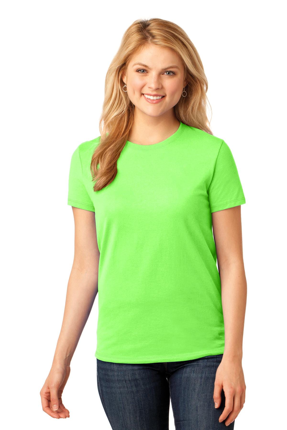 Port T-Shirts 3XL / Neon Green Port & Company ®  Ladies Core Cotton Tee. LPC54, Traditional Colors