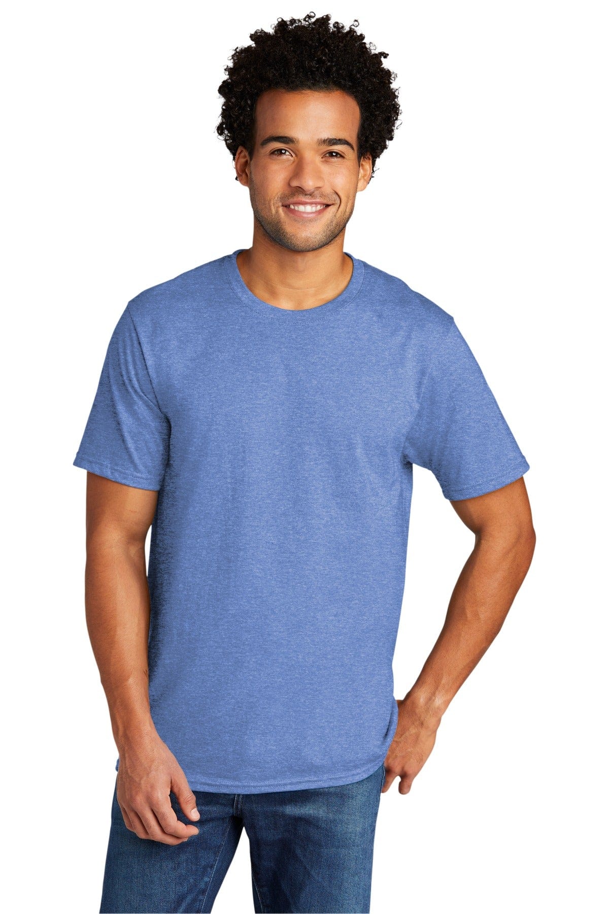 Port T-Shirts 4XL / Carolina Blue Heather Port & Company ®  Tri-Blend Tee. PC330, Basic Colors