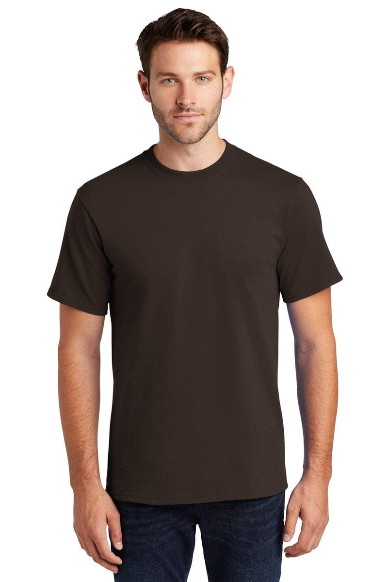 Port T-Shirts LT / Dark Chocolate Brown Port & Company ®  - Tall Essential Tee.  PC61T, Basic Colors