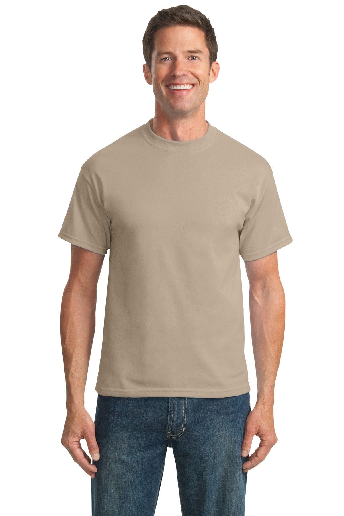 Port T-Shirts LT / Desert Sand Port & Company ®  Tall Core Blend Tee. PC55T