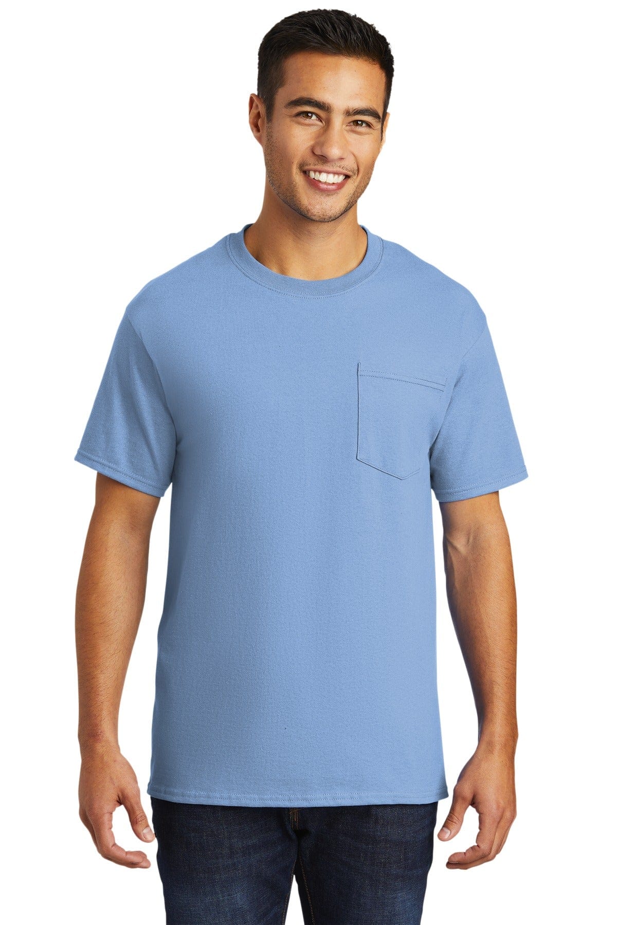 Port T-Shirts LT / Light Blue Port & Company ®  - Tall Essential Pocket Tee. PC61PT
