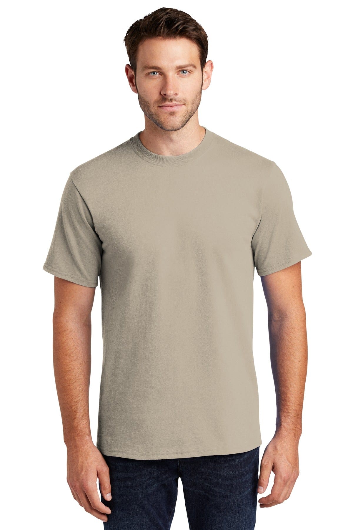 Port T-Shirts LT / Light Sand Port & Company ®  - Tall Essential Tee.  PC61T