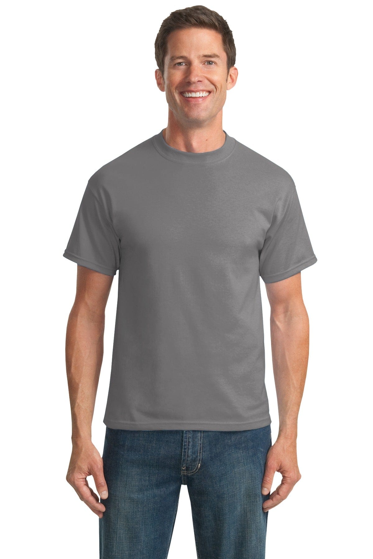 Port T-Shirts LT / Medium Grey Port & Company ®  Tall Core Blend Tee. PC55T, Basic Colors