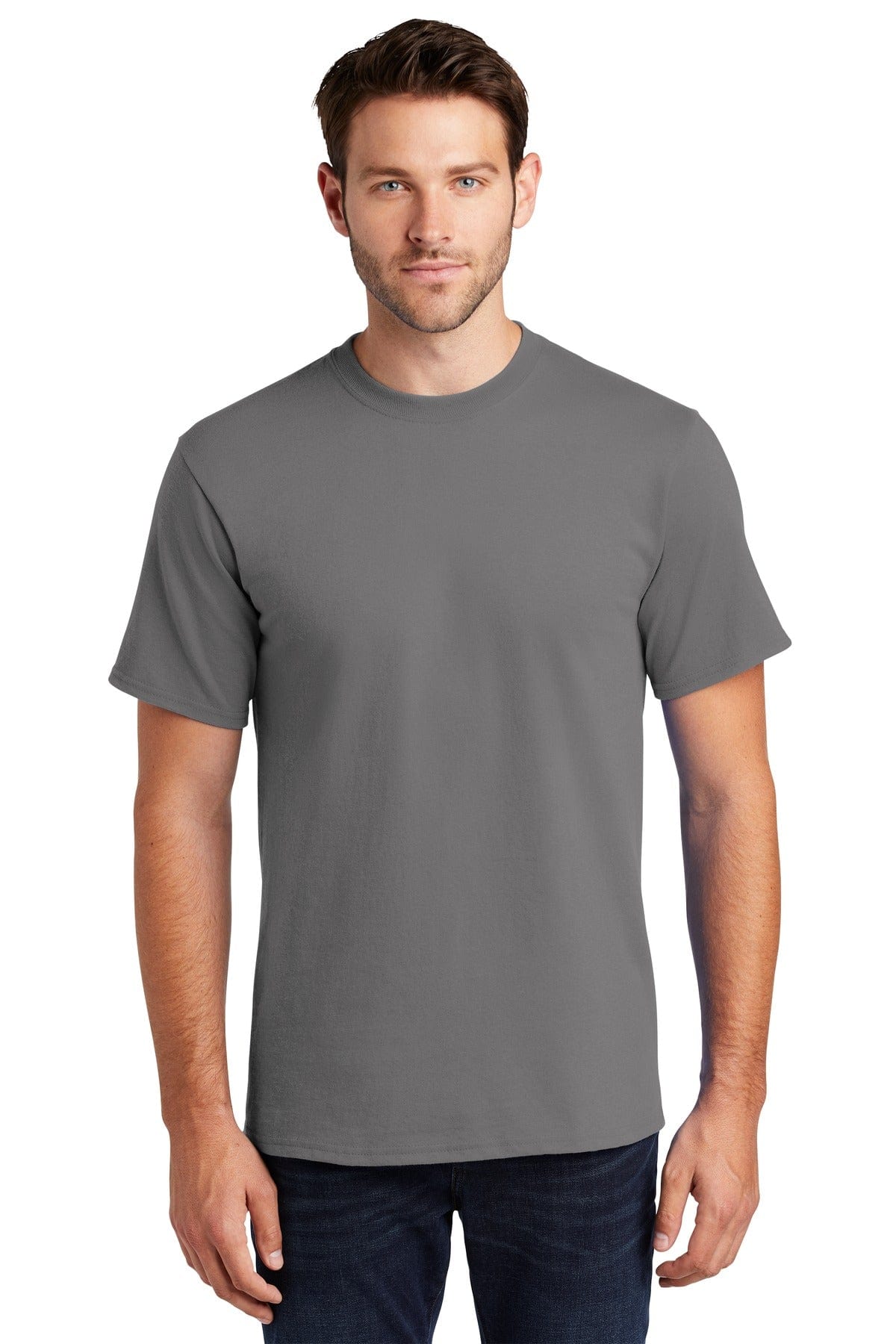 Port T-Shirts LT / Medium Grey Port & Company ®  - Tall Essential Tee.  PC61T, Extended Colors