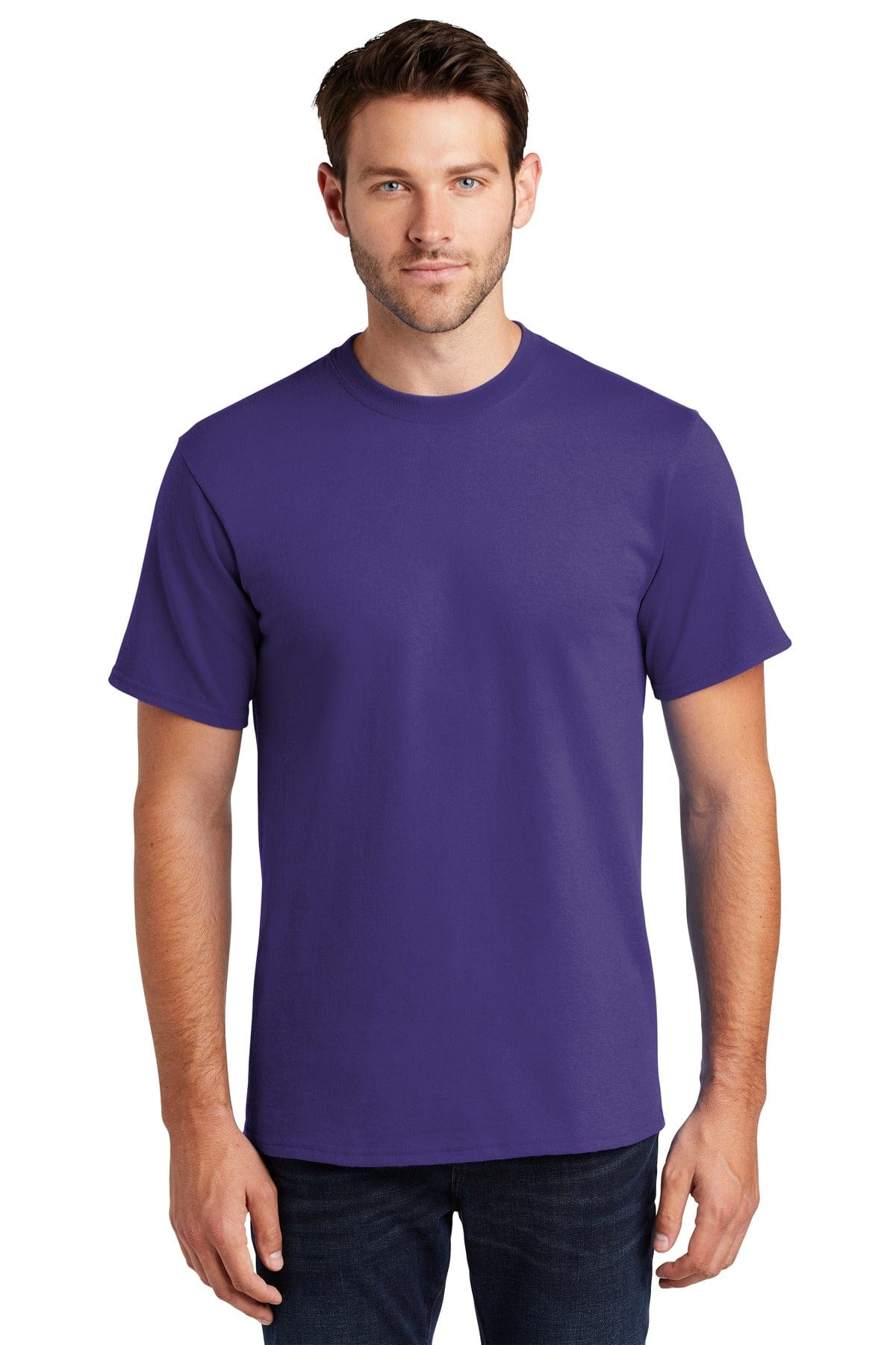 Port T-Shirts LT / Purple Port & Company ®  - Tall Essential Tee.  PC61T, Extended Colors