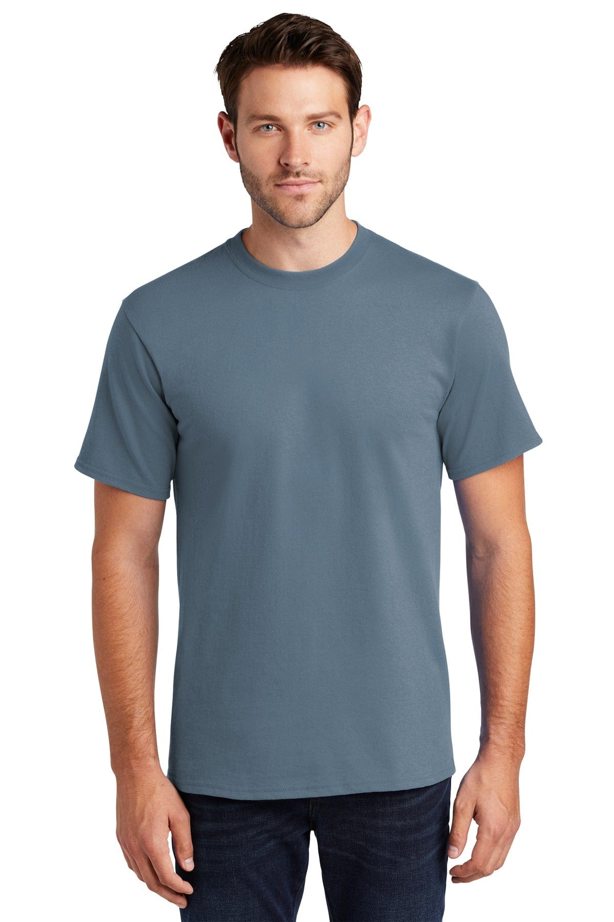 Port T-Shirts LT / Stonewashed Blue Port & Company ®  - Tall Essential Tee.  PC61T, Basic Colors