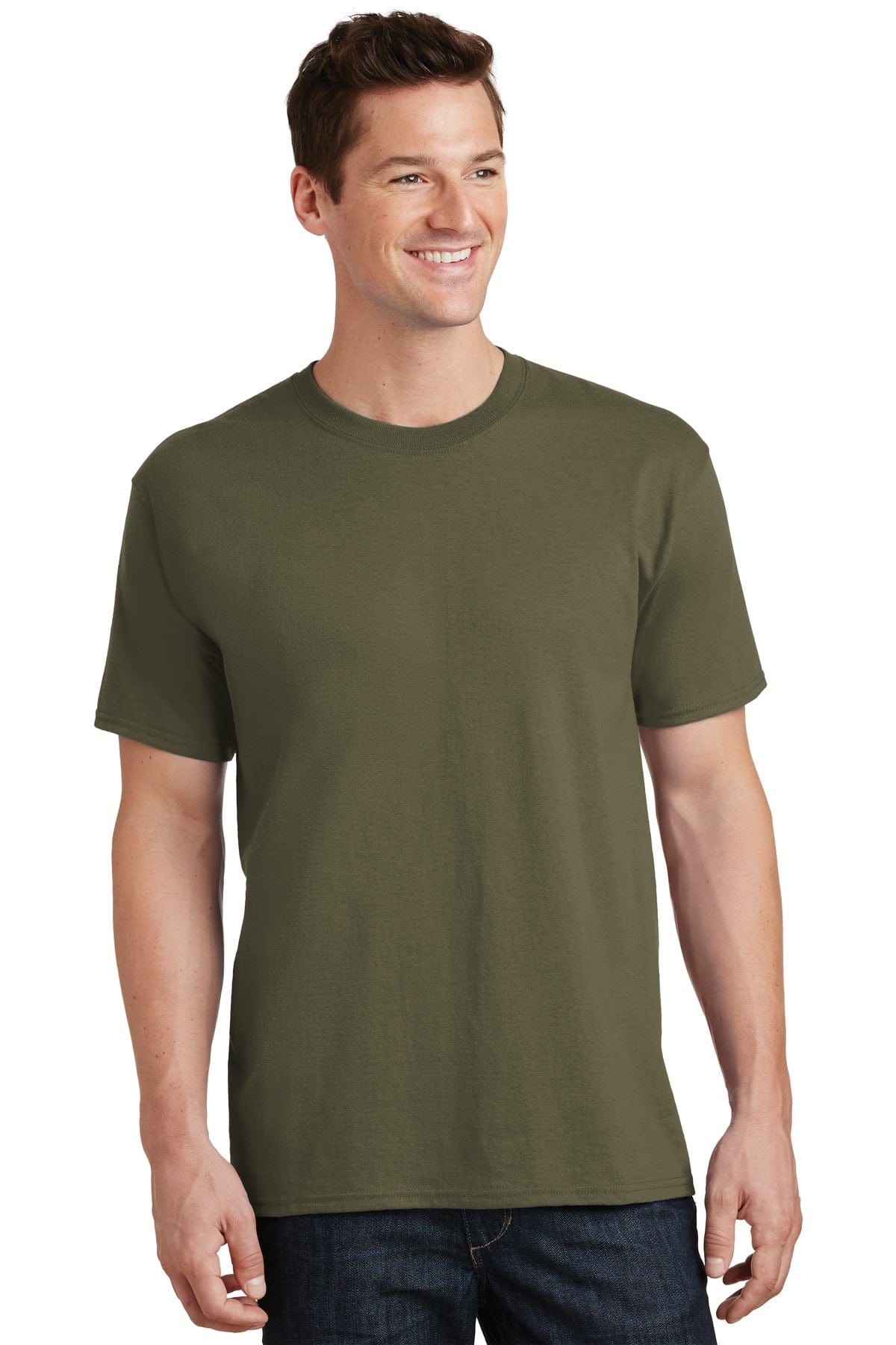 Port T-Shirts M / Olive Drab Green Port & Company ®  - Core Cotton Tee. PC54