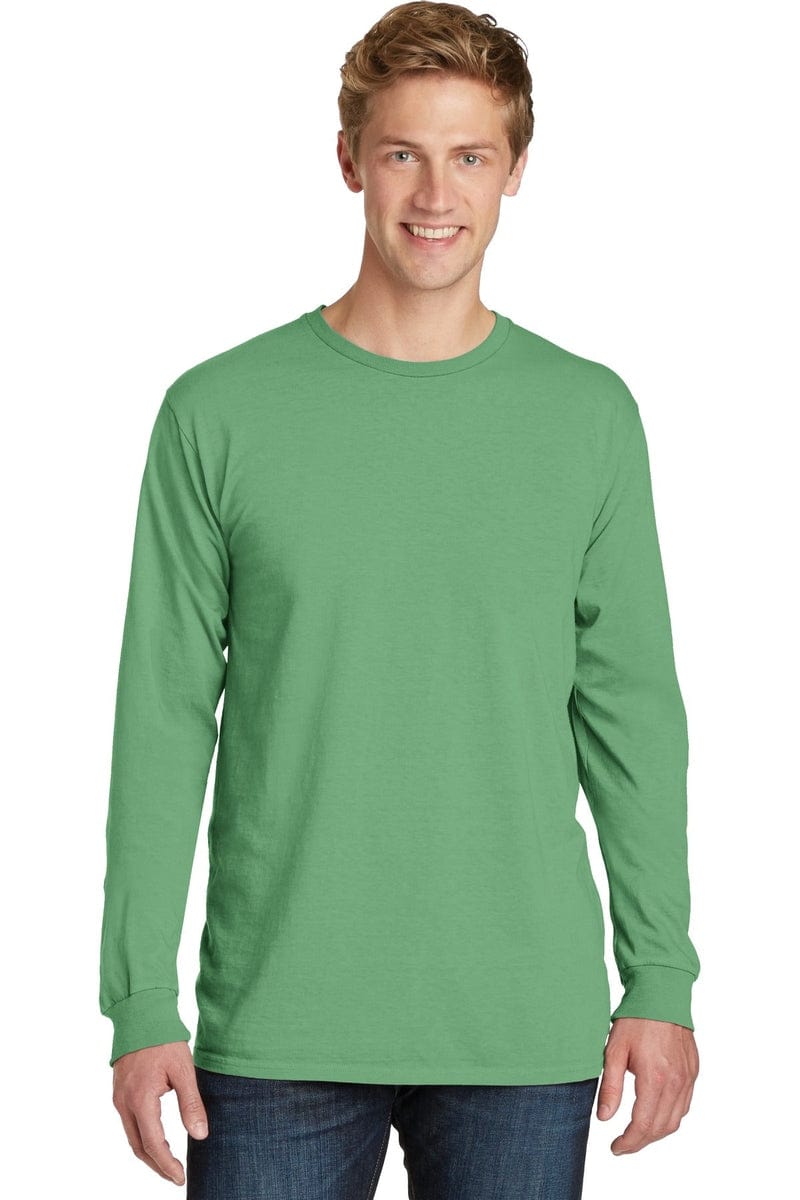 Port T-Shirts Port & Company ®  Beach Wash ™  Garment-Dyed Long Sleeve Tee PC099LS, Basic Colors