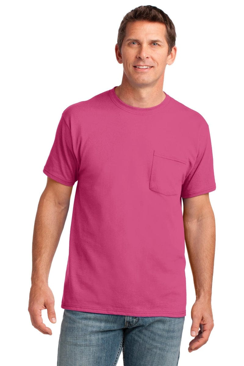 Port T-Shirts Port & Company ®  Core Cotton Pocket Tee. PC54P, Basic Colors