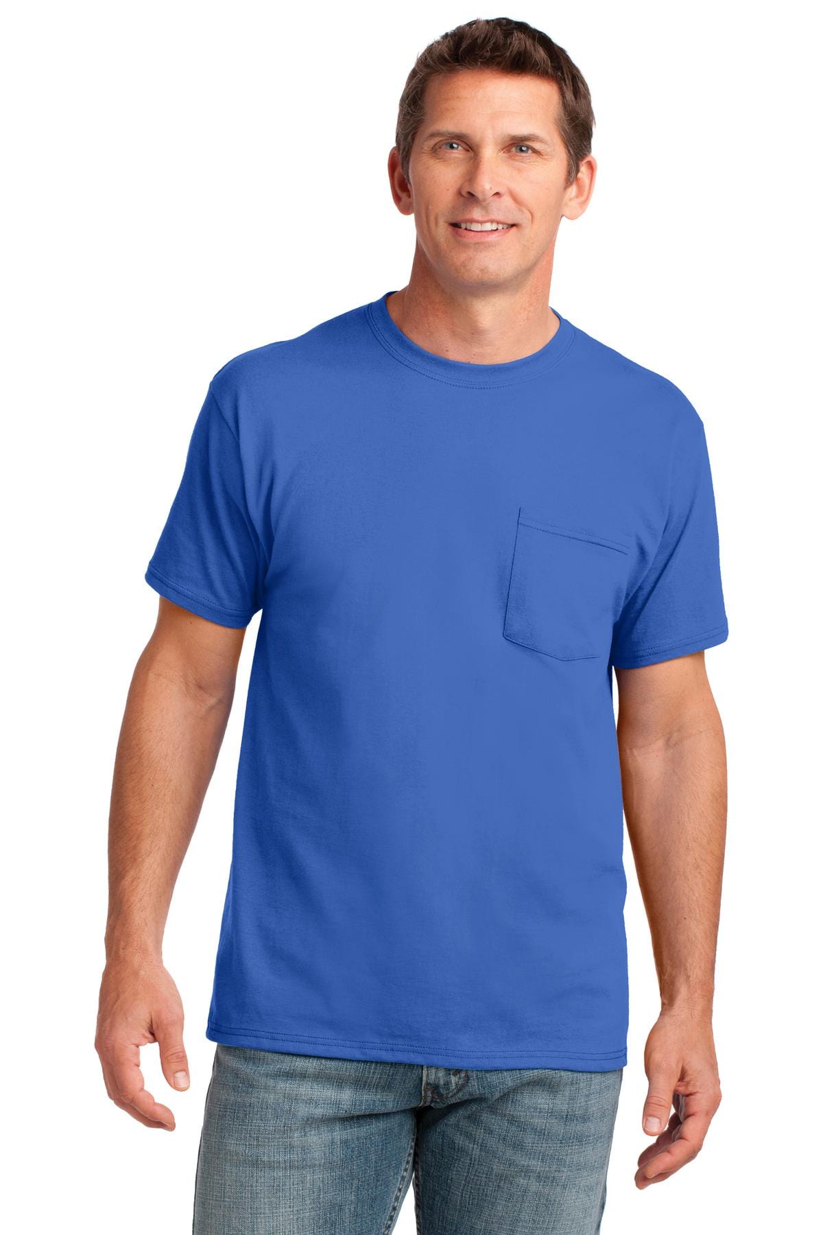 Port T-Shirts Port & Company ®  Core Cotton Pocket Tee. PC54P, Basic Colors