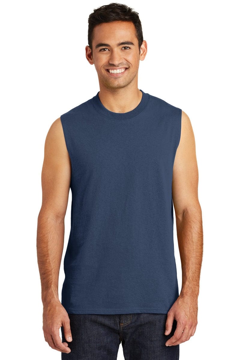 Port T-Shirts Port & Company  ®  Core Cotton Sleeveless Tee. PC54SL
