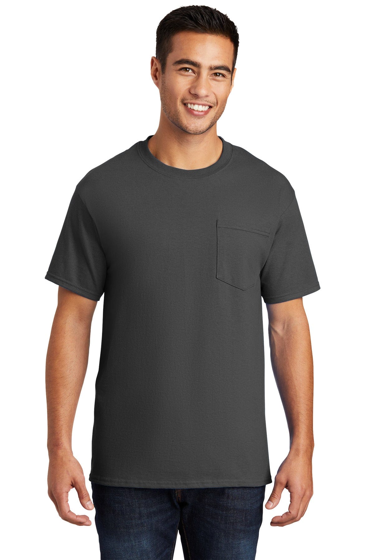 Port T-Shirts Port & Company ®  - Essential Pocket Tee. PC61P, Basic Colors