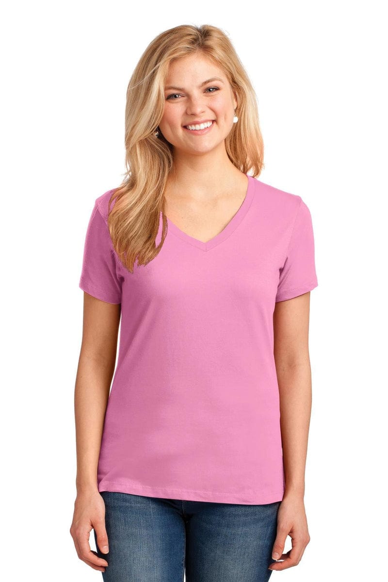 Port T-Shirts Port & Company ®  Ladies Core Cotton V-Neck Tee. LPC54V