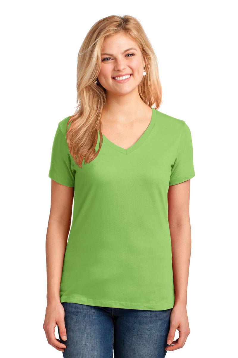 Port T-Shirts Port & Company ®  Ladies Core Cotton V-Neck Tee. LPC54V