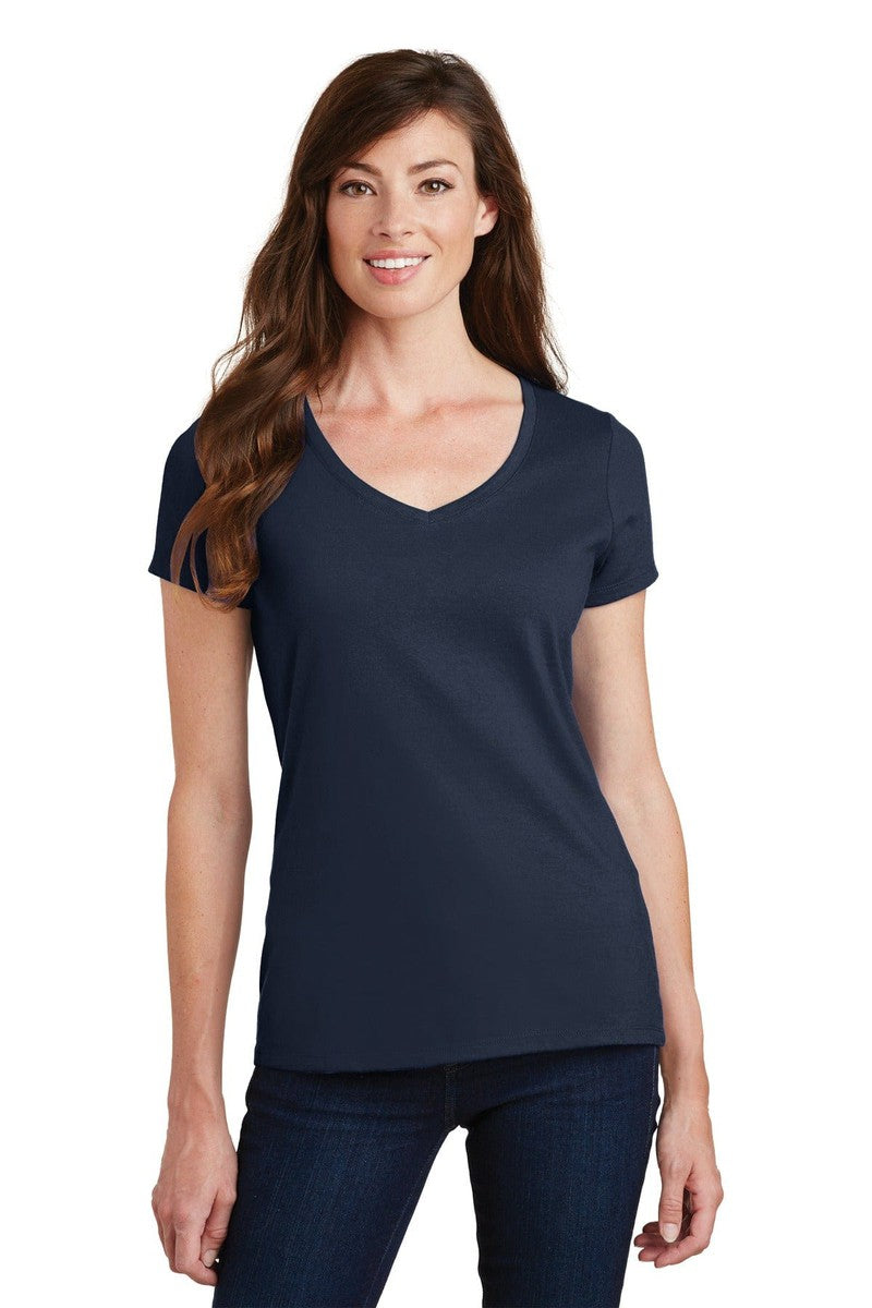 Port T-Shirts Port & Company ®  Ladies Fan Favorite V-Neck Tee. LPC450V, Basic Colors