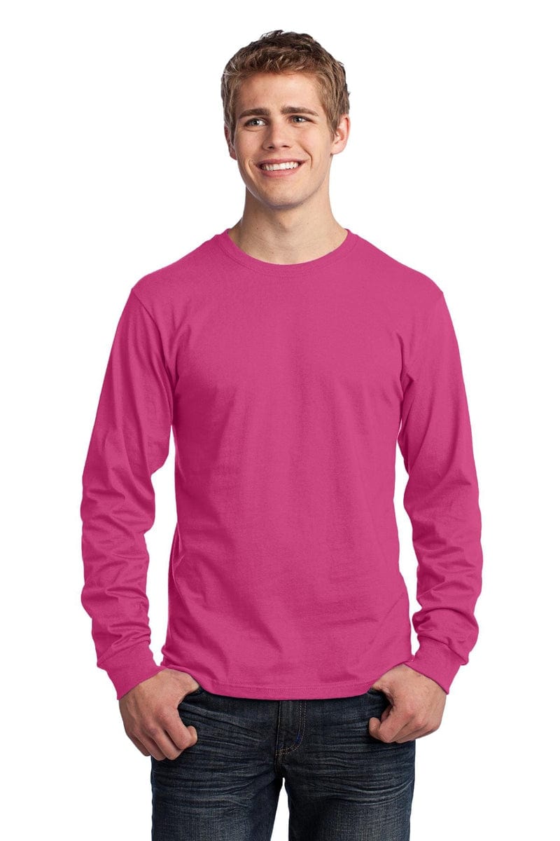 Port T-Shirts Port & Company ®  - Long Sleeve Core Cotton Tee. PC54LS, Basic Colors