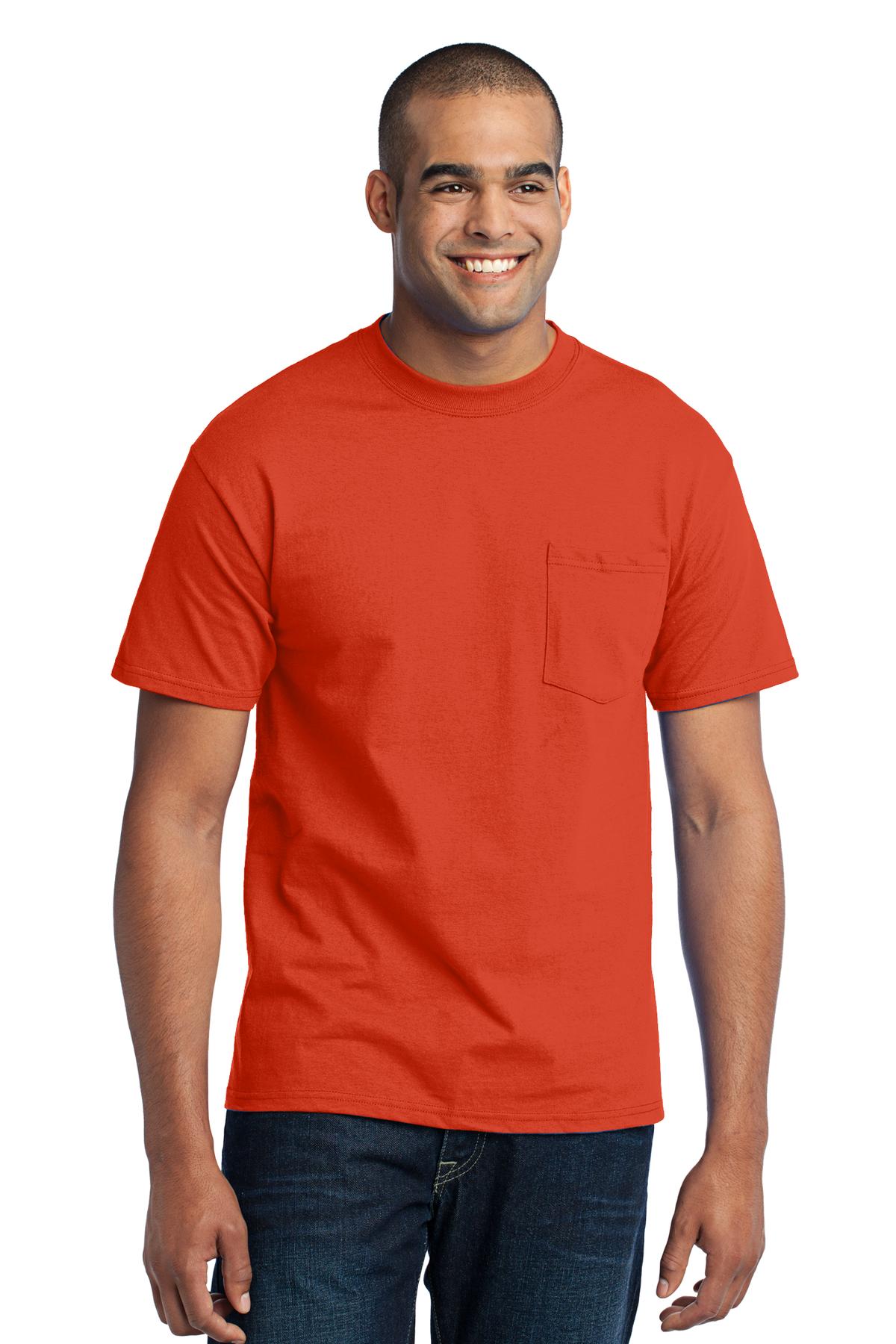 Port T-Shirts Port & Company ®  Tall Core Blend Pocket Tee. PC55PT