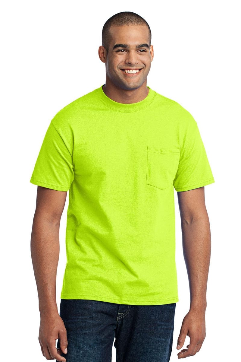 Port T-Shirts Port & Company ®  Tall Core Blend Pocket Tee. PC55PT, Basic Colors