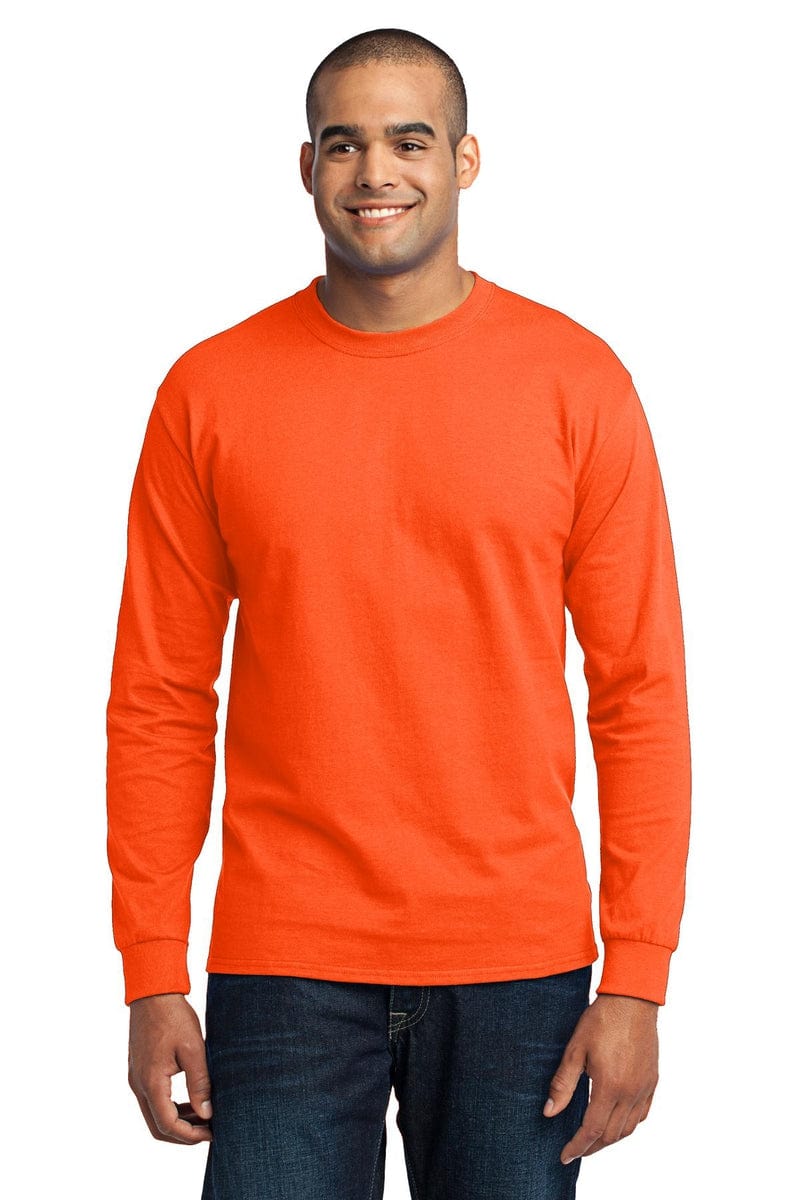 Port T-Shirts Port & Company ®  Tall Long Sleeve Core Blend Tee. PC55LST, Basic Colors