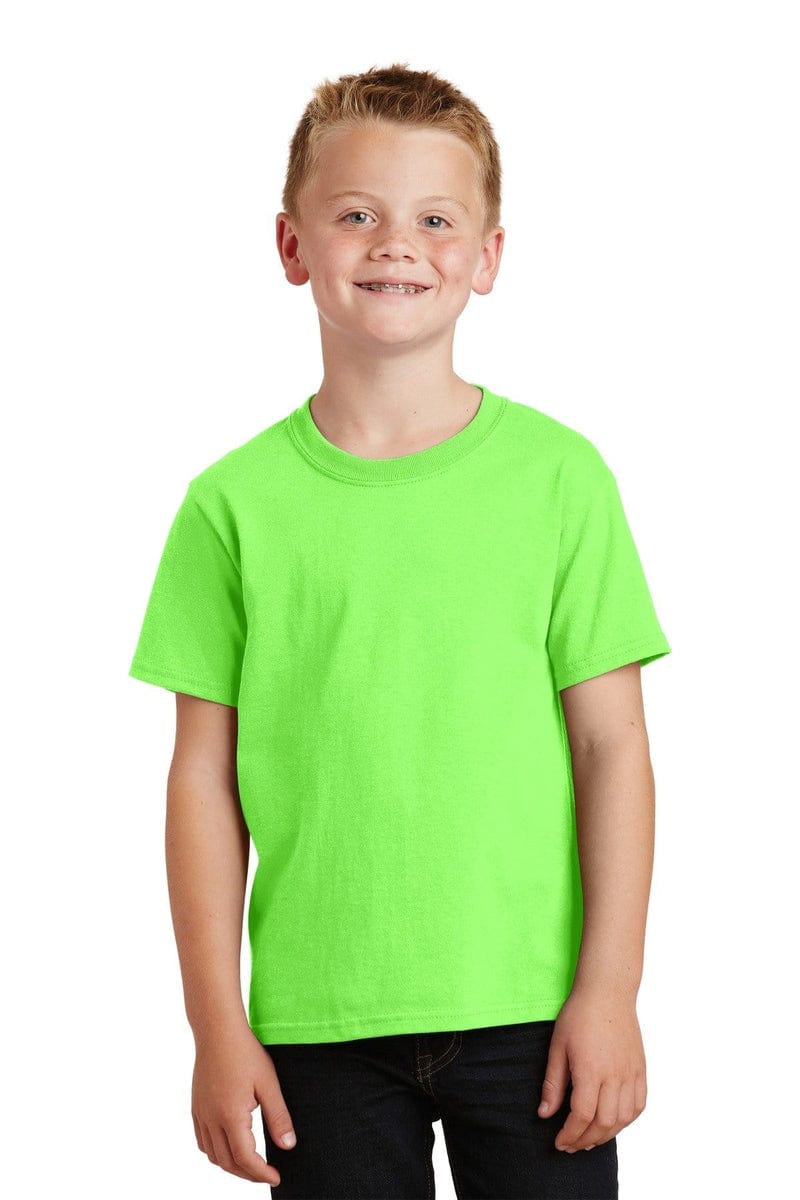 Port T-Shirts Port & Company ®  - Youth Core Cotton Tee. PC54Y, Basic Colors