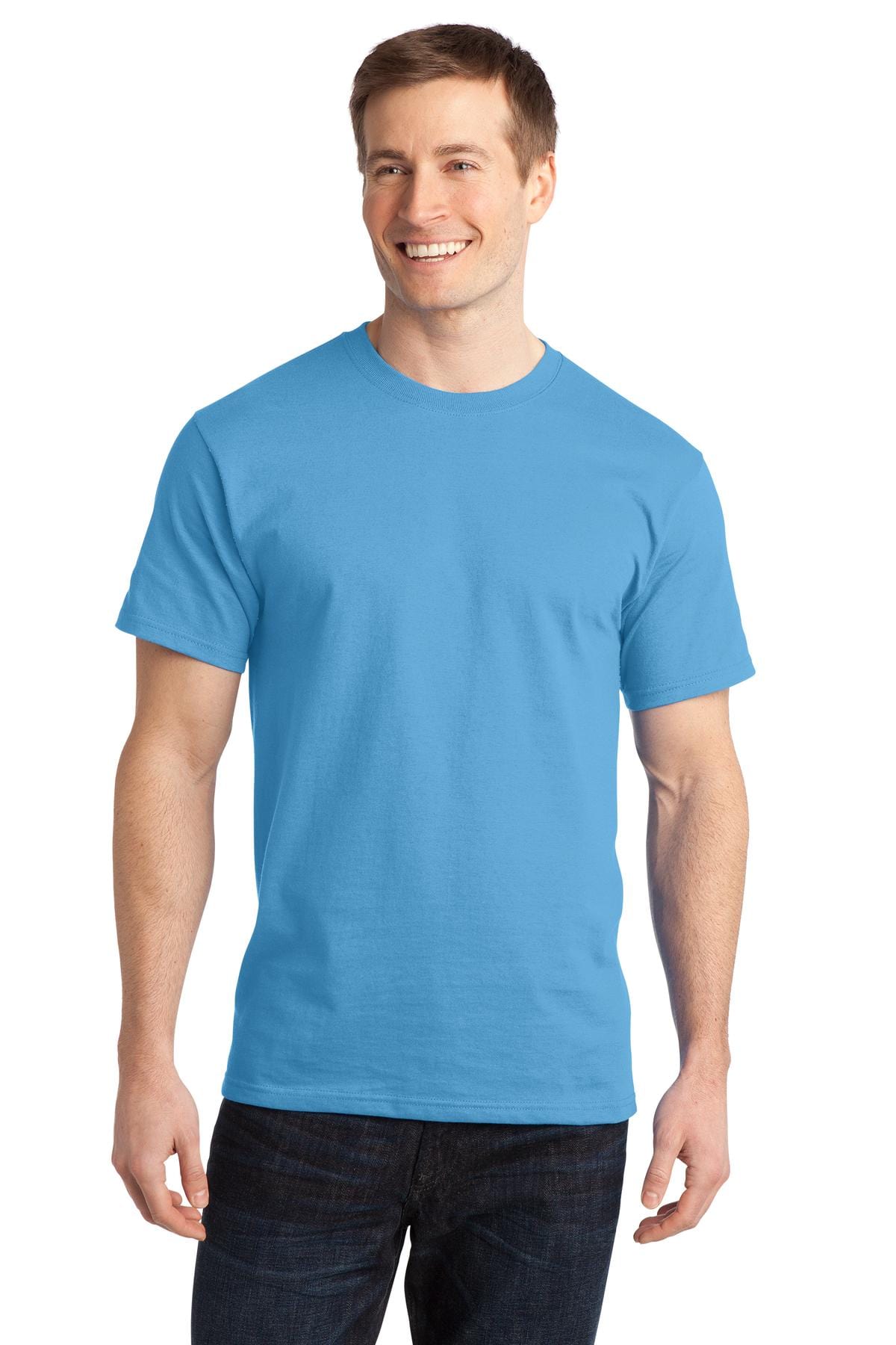 Port T-Shirts S / Aquatic Blue Port & Company ®  - Ring Spun Cotton Tee. PC150