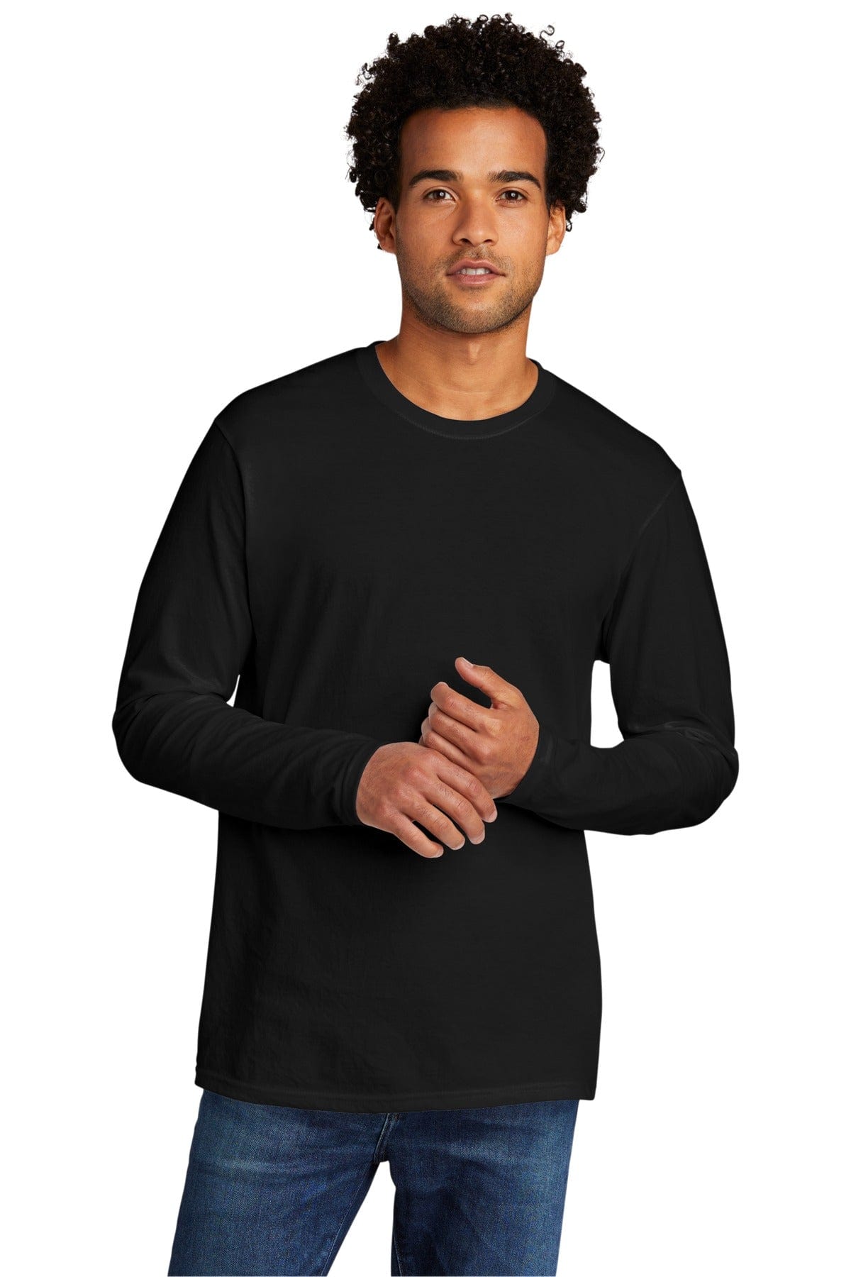 Port T-Shirts S / Black Port & Company PC330LS: Tri-Blend Long Sleeve Tee