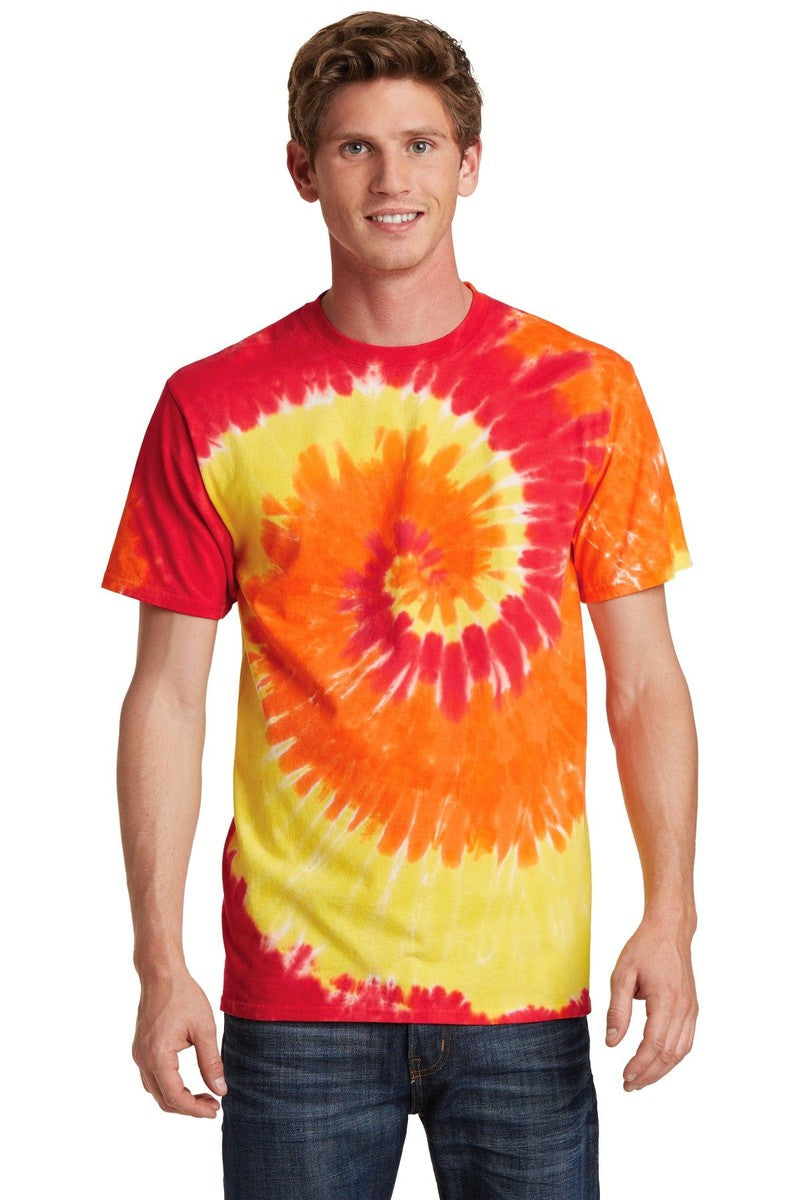 Port T-Shirts S / Blaze Rainbow Port & Company PC147: Tie-Dye Tee
