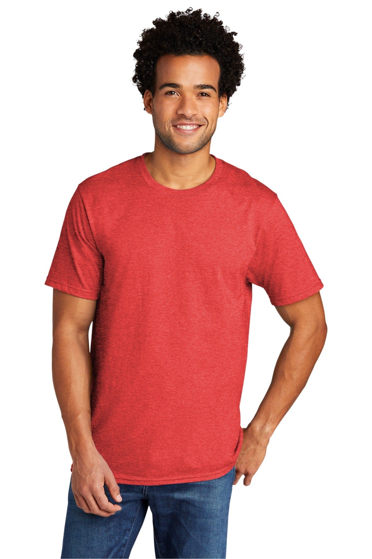 Port T-Shirts S / Bright Red Heather Port & Company PC330: Tri-Blend Tee