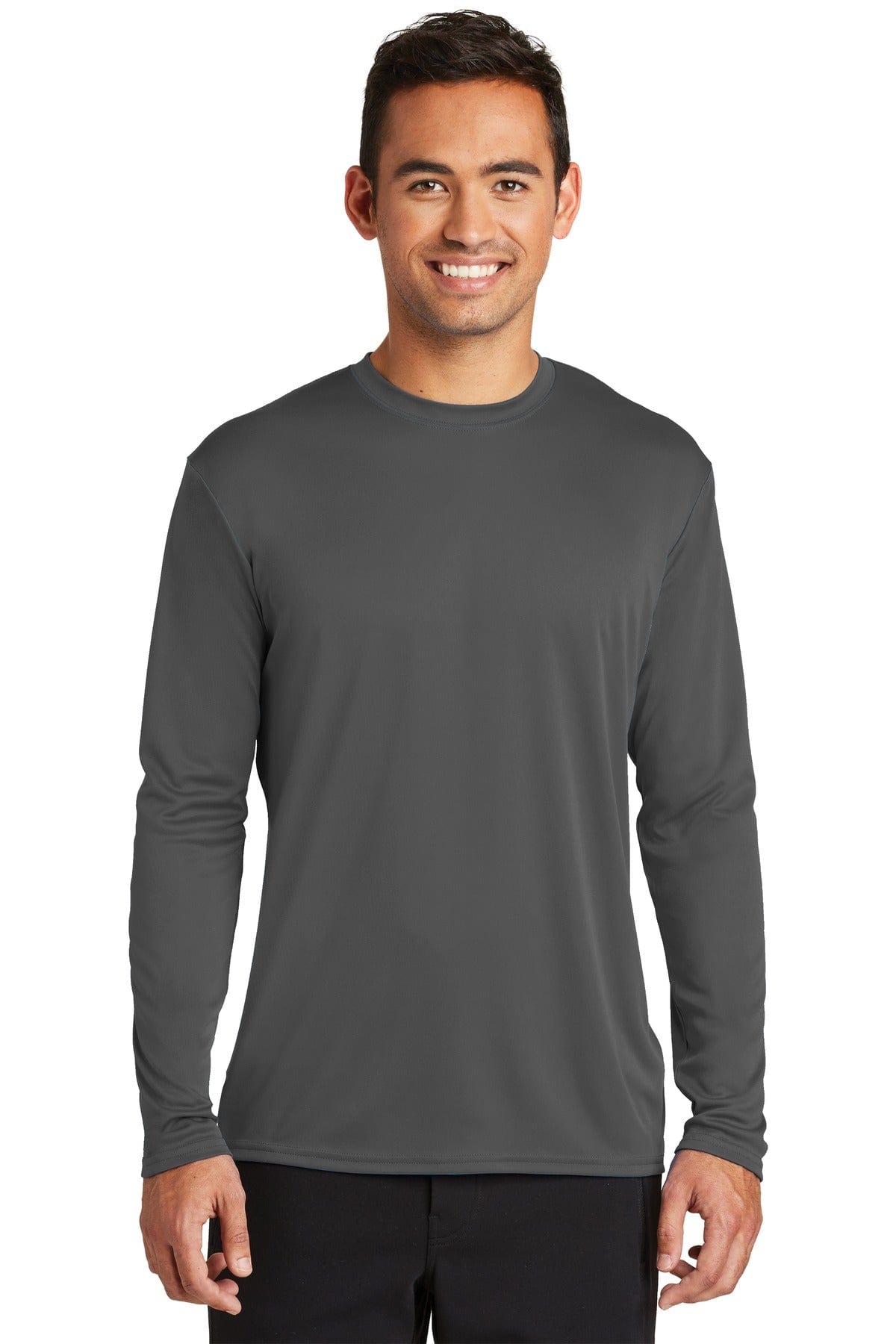 Port T-Shirts S / Charcoal Port & Company  ®  Long Sleeve Performance Tee. PC380LS
