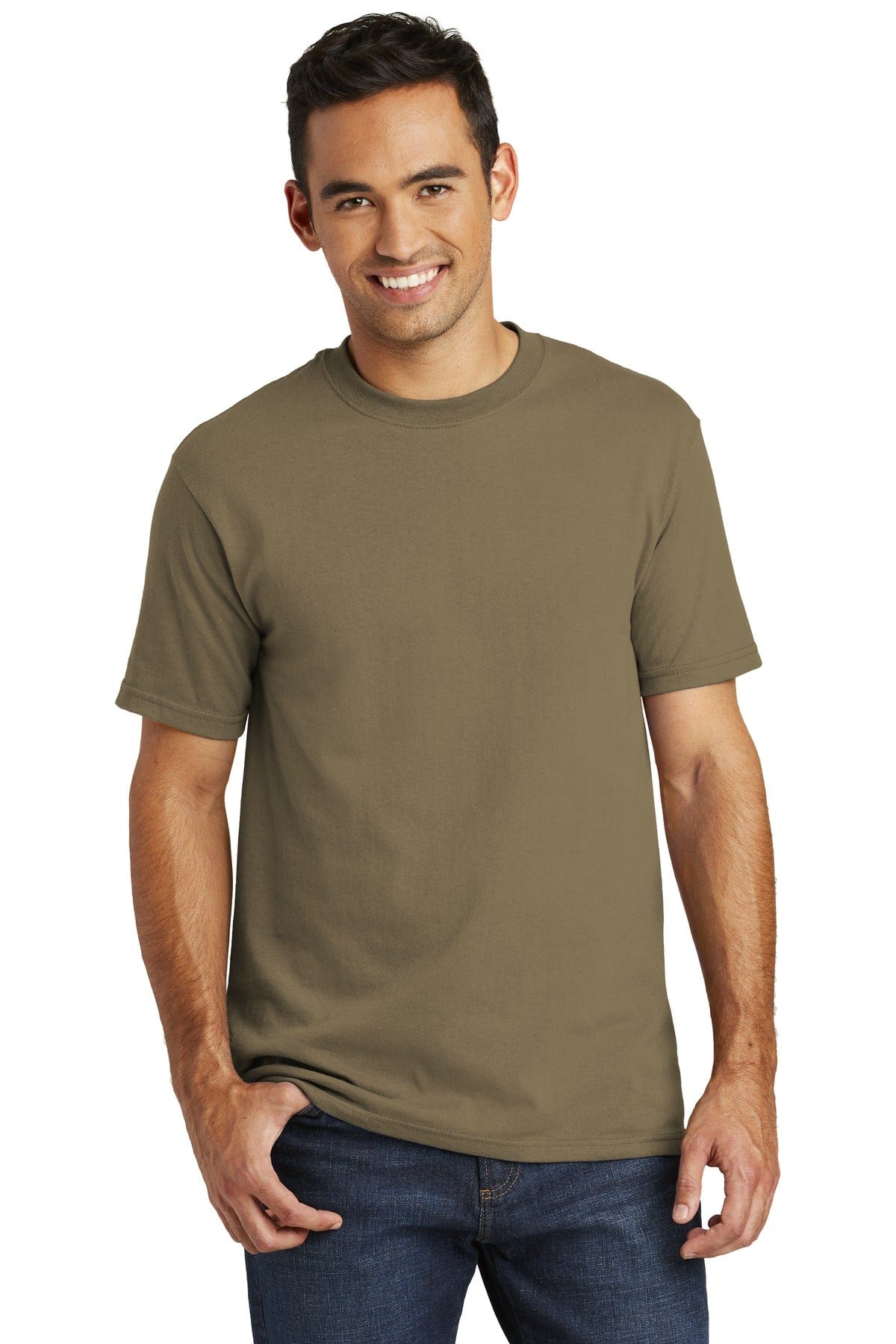 Port T-Shirts S / Coyote Brown Port & Company ®  - All-American Tee. USA100