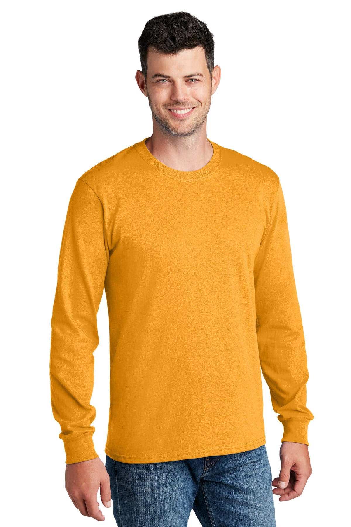 Port T-Shirts S / Gold Port & Company ®  - Long Sleeve Core Cotton Tee. PC54LS